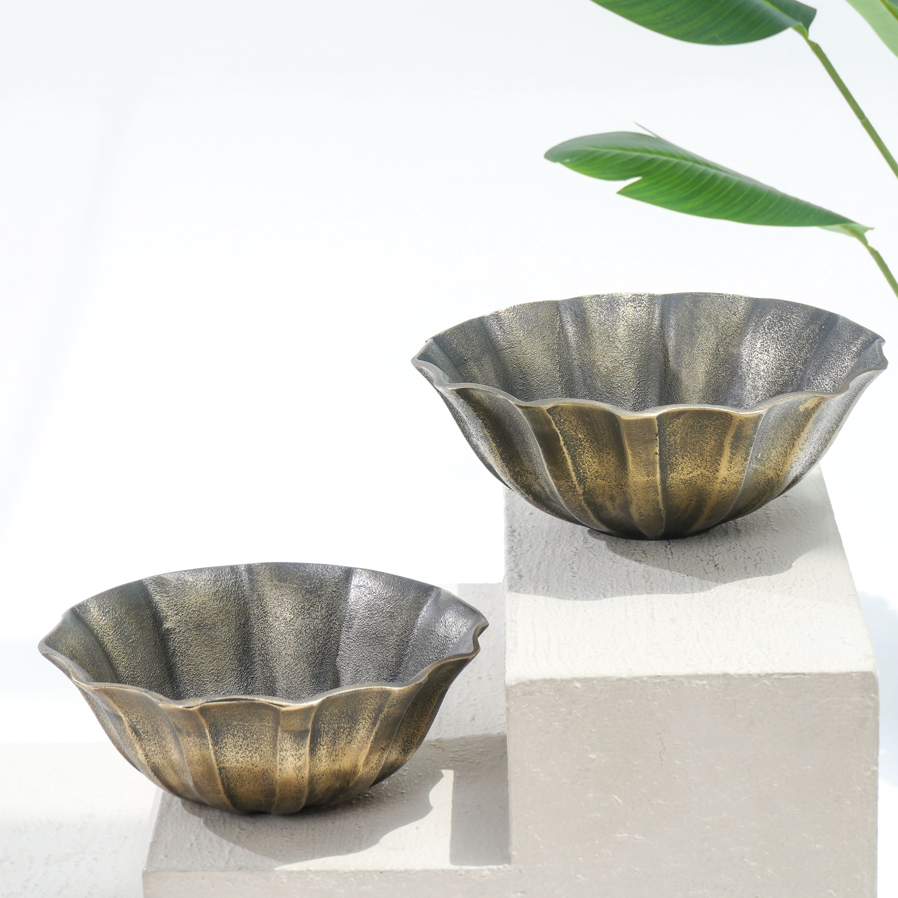 ELEGANT EMBER BIG ROUND BOWL - Art and craft furniture