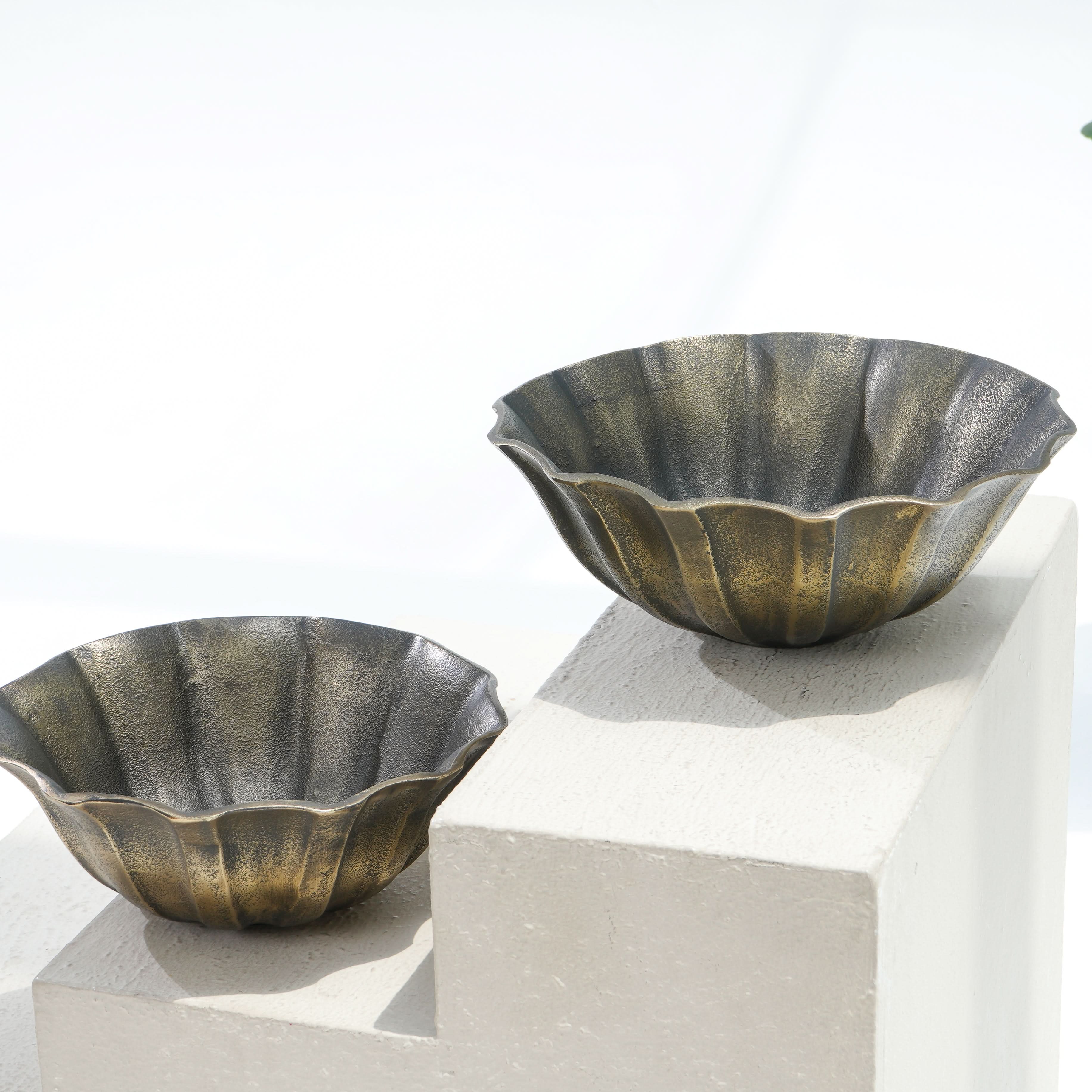 ELEGANT EMBER BIG ROUND BOWL - Art and craft furniture