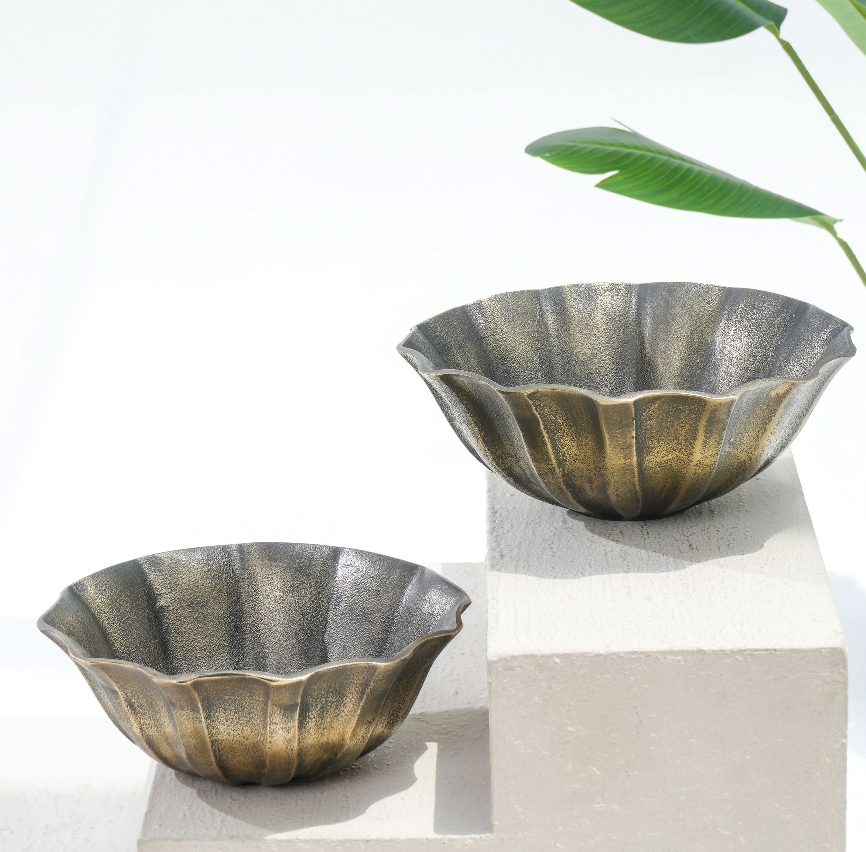 ELEGANT EMBER SMALL ROUND BOWL - Art and craft furniture