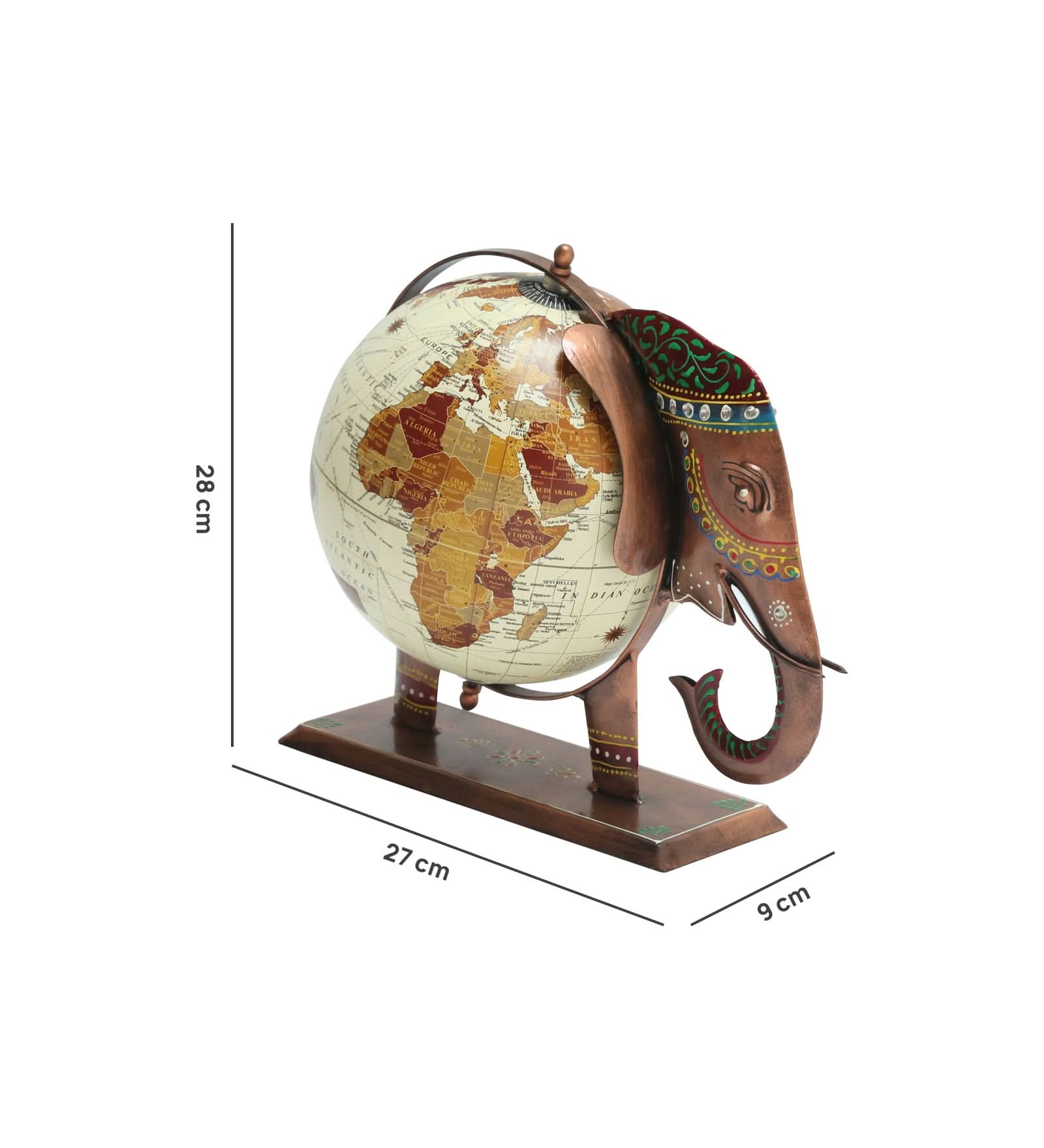 ELEPHANT METAL GLOBE - Art and craft furniture