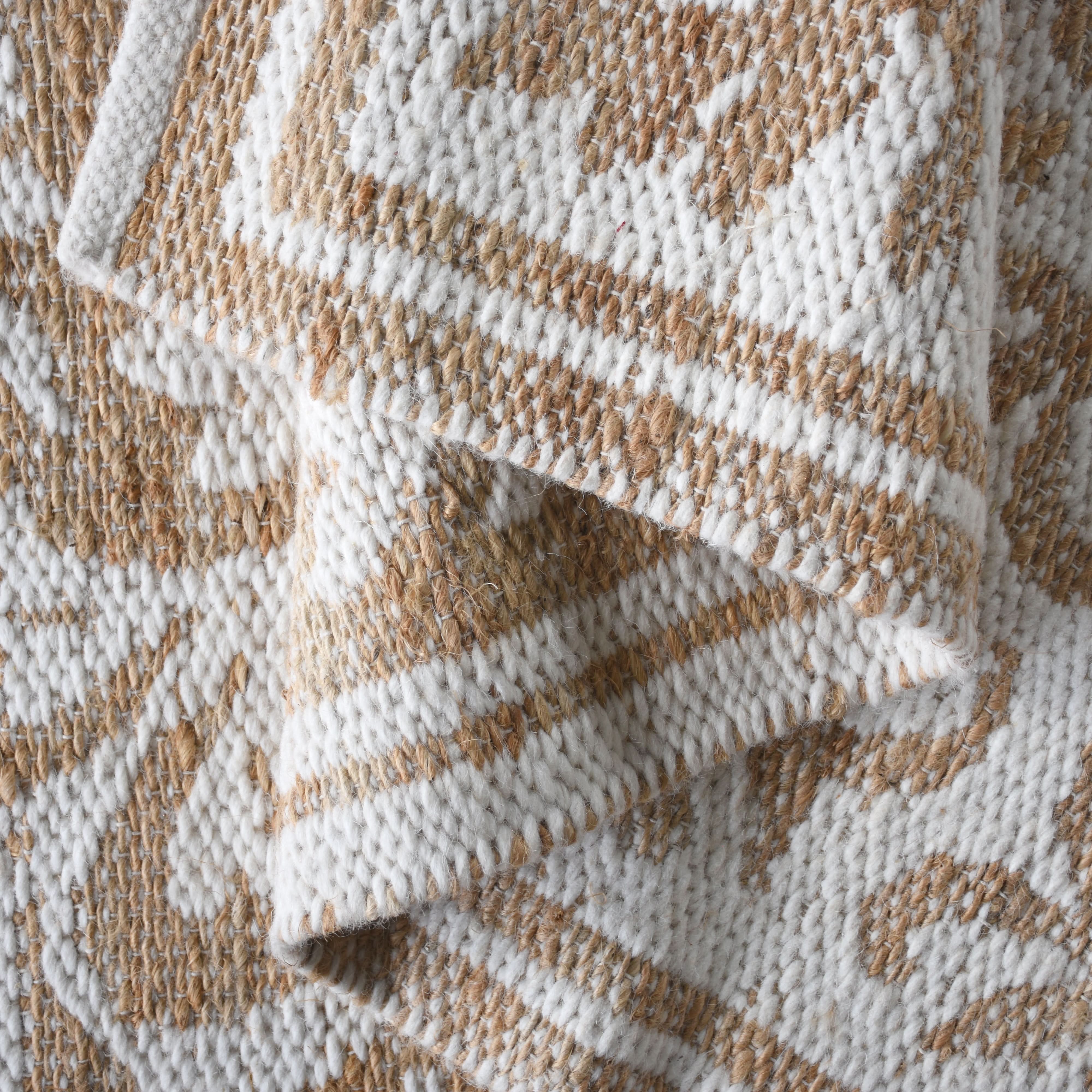 CARDINA JACQUARD WOVEN JUTE & WOOL CARPET - Art and craft furniture