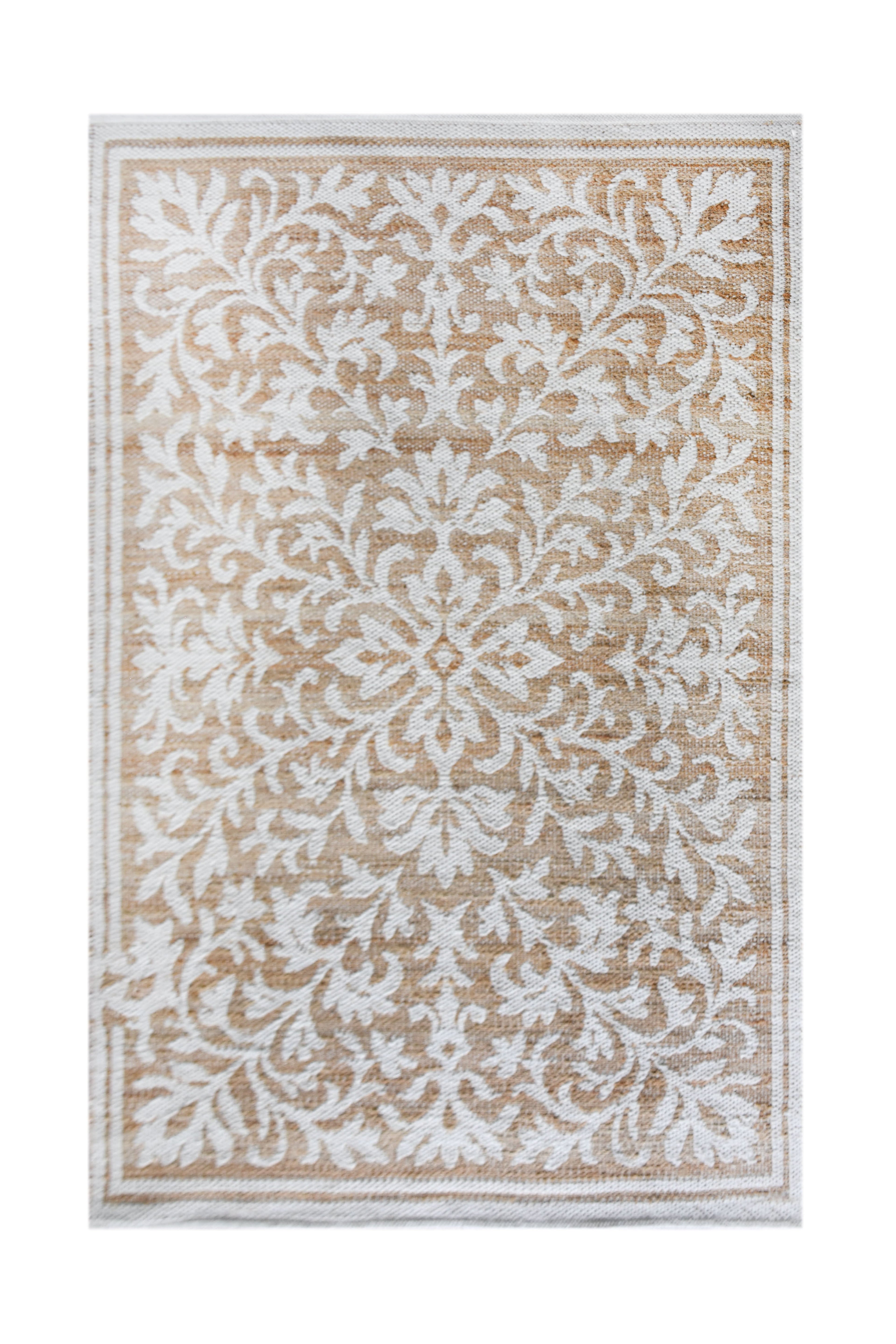 CARDINA JACQUARD WOVEN JUTE & WOOL CARPET - Art and craft furniture