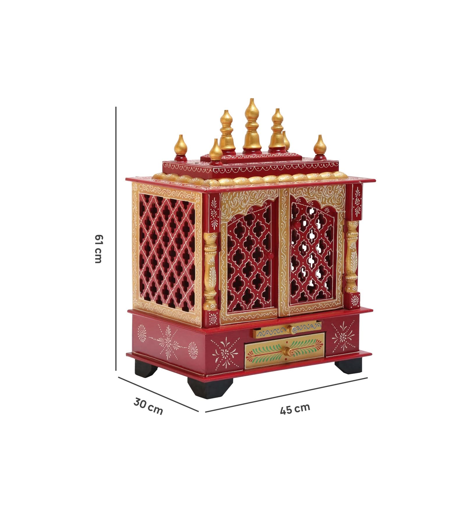 WOODEN SMALL PAINTING TEMPLE - Art and craft furniture
