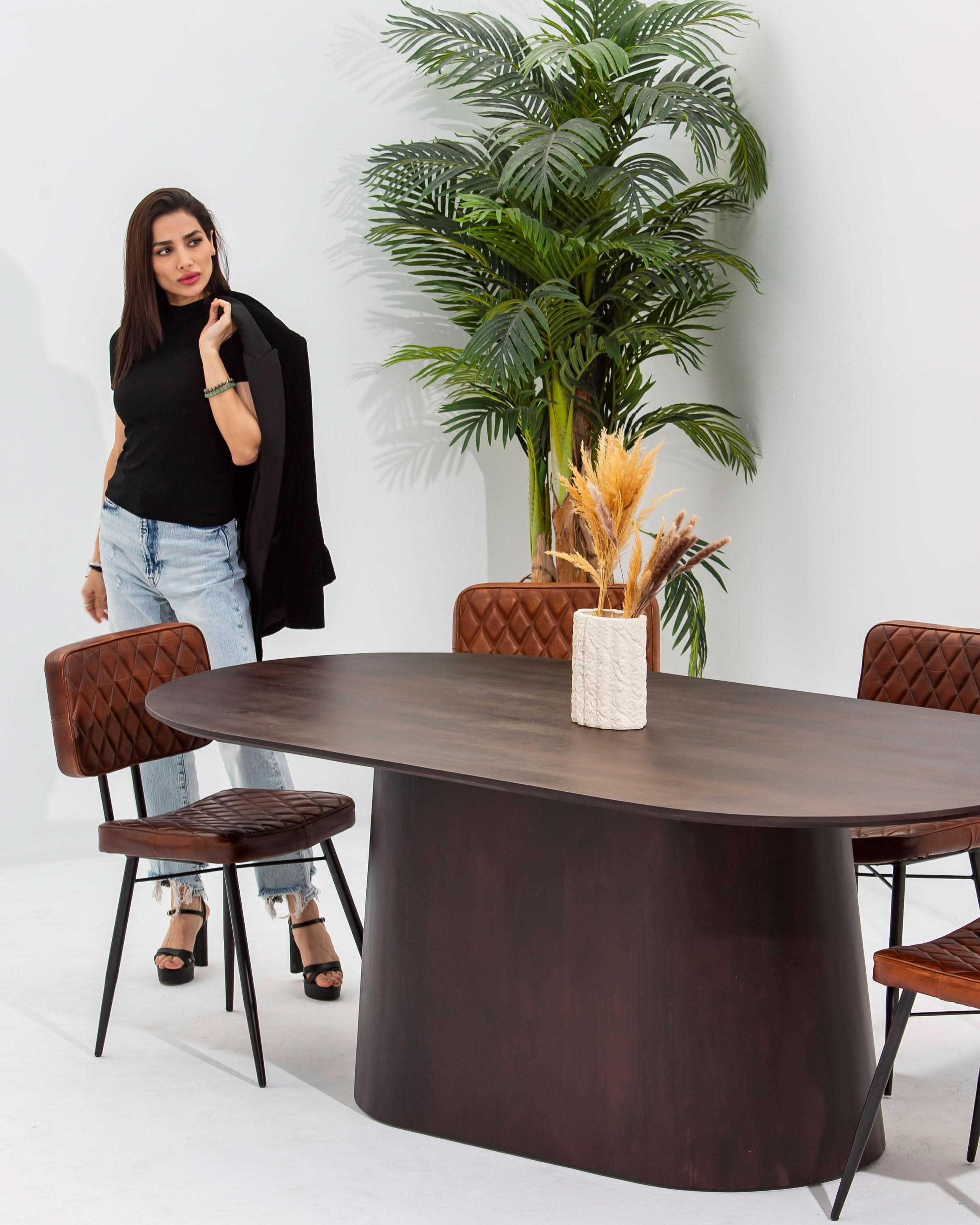 DANISH OVAL DINING TABLE - Art and craft furniture
