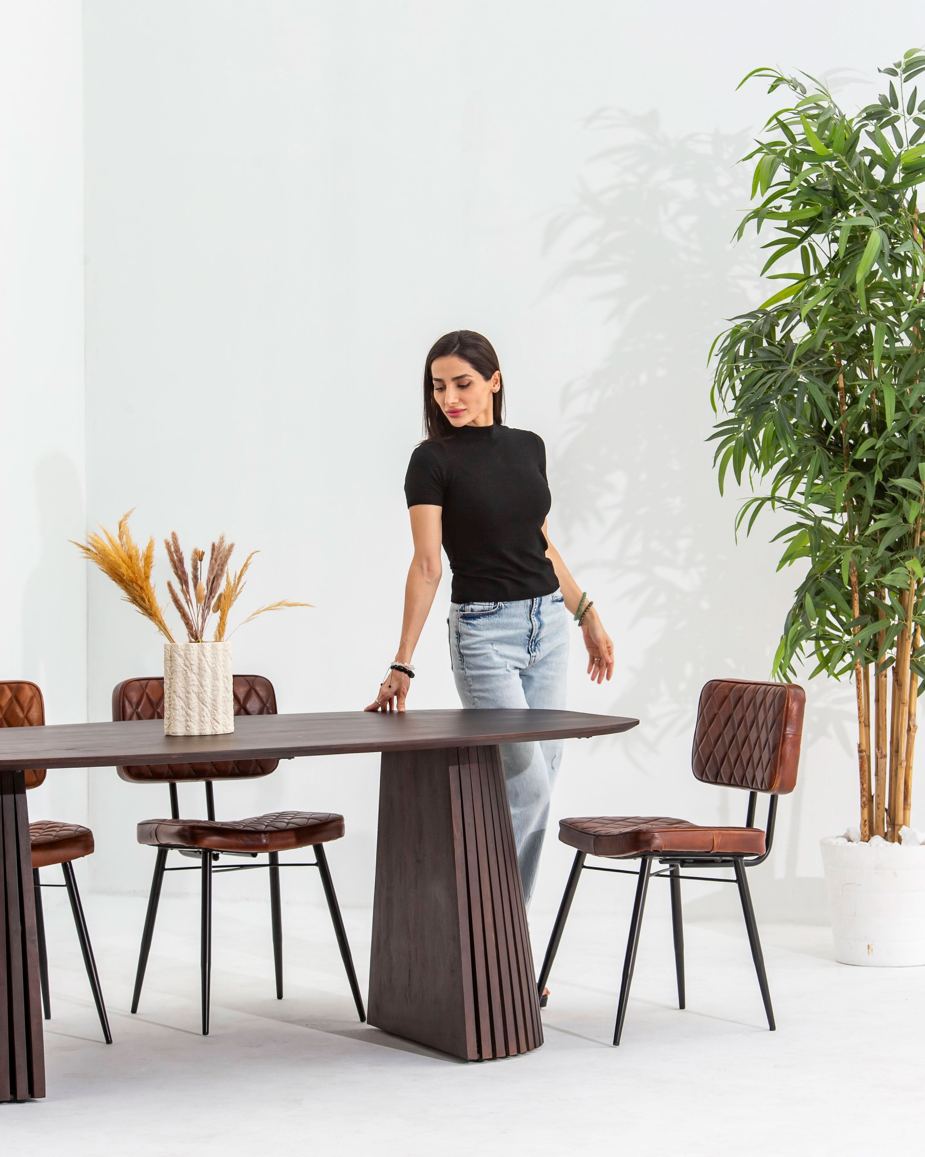 DANISH OVAL DINING TABLE - Art and craft furniture