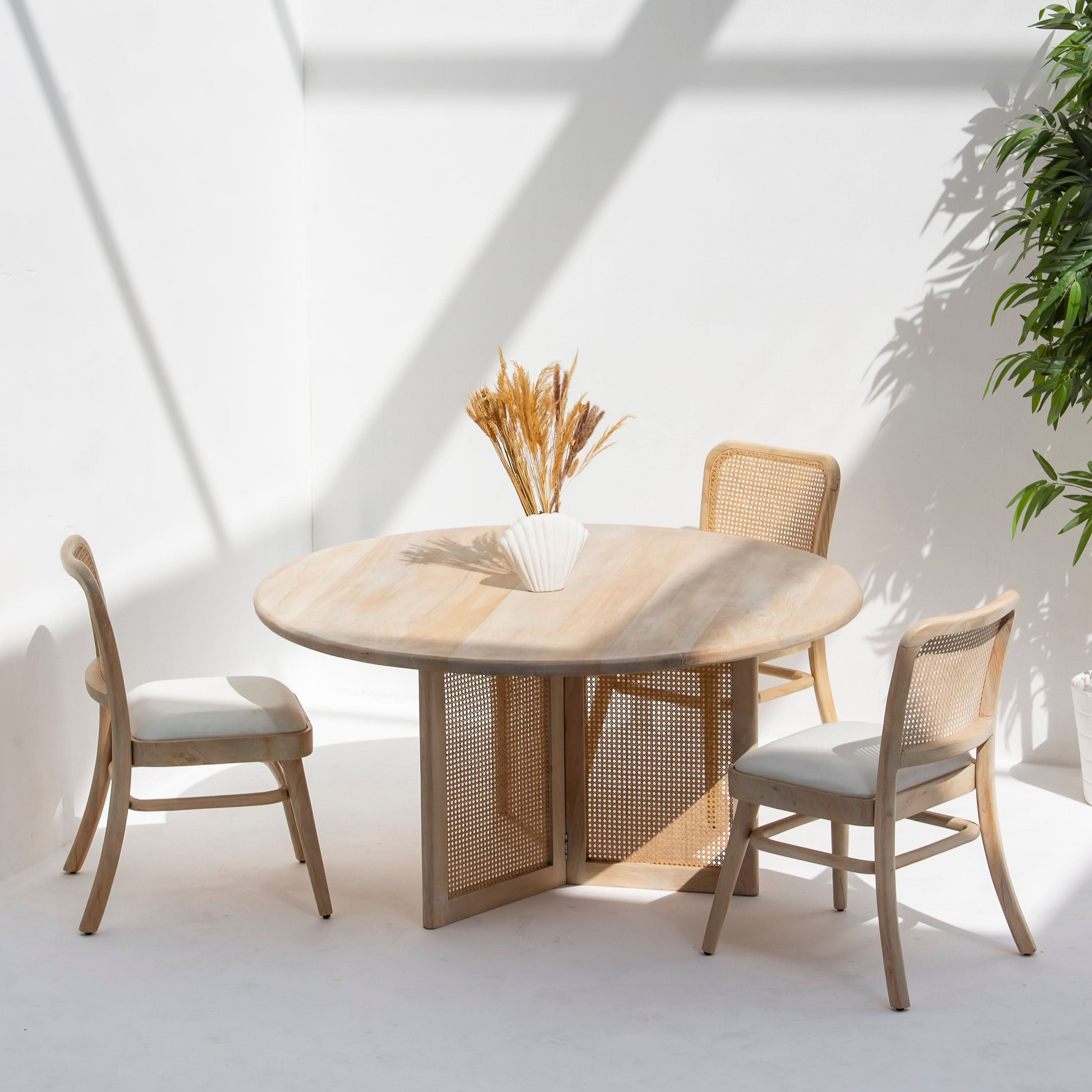 CANOVIA ROUND DINING TABLE - Art and craft furniture