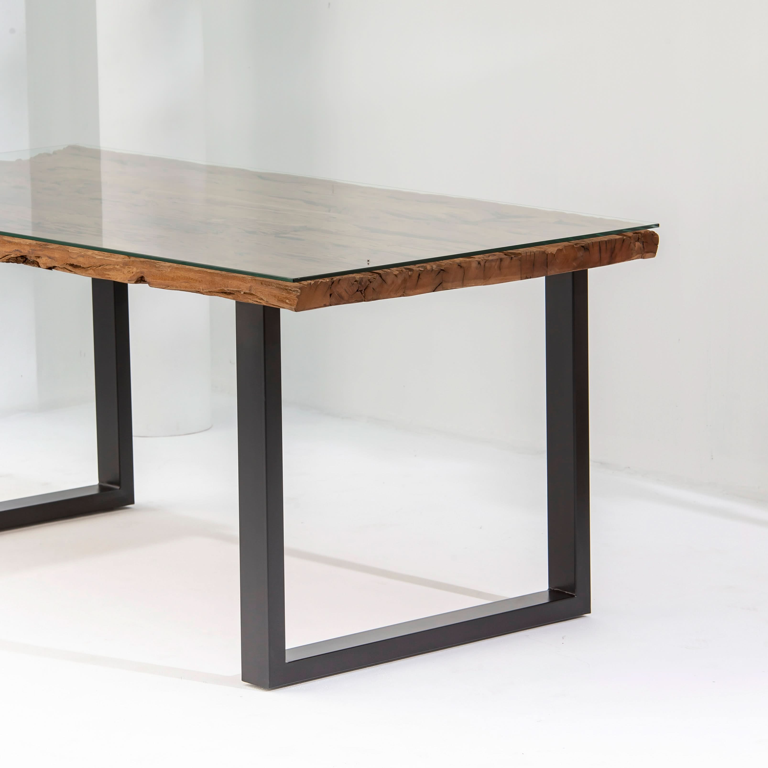 RAILWAY WOOD DINING TABLE - Art and craft furniture