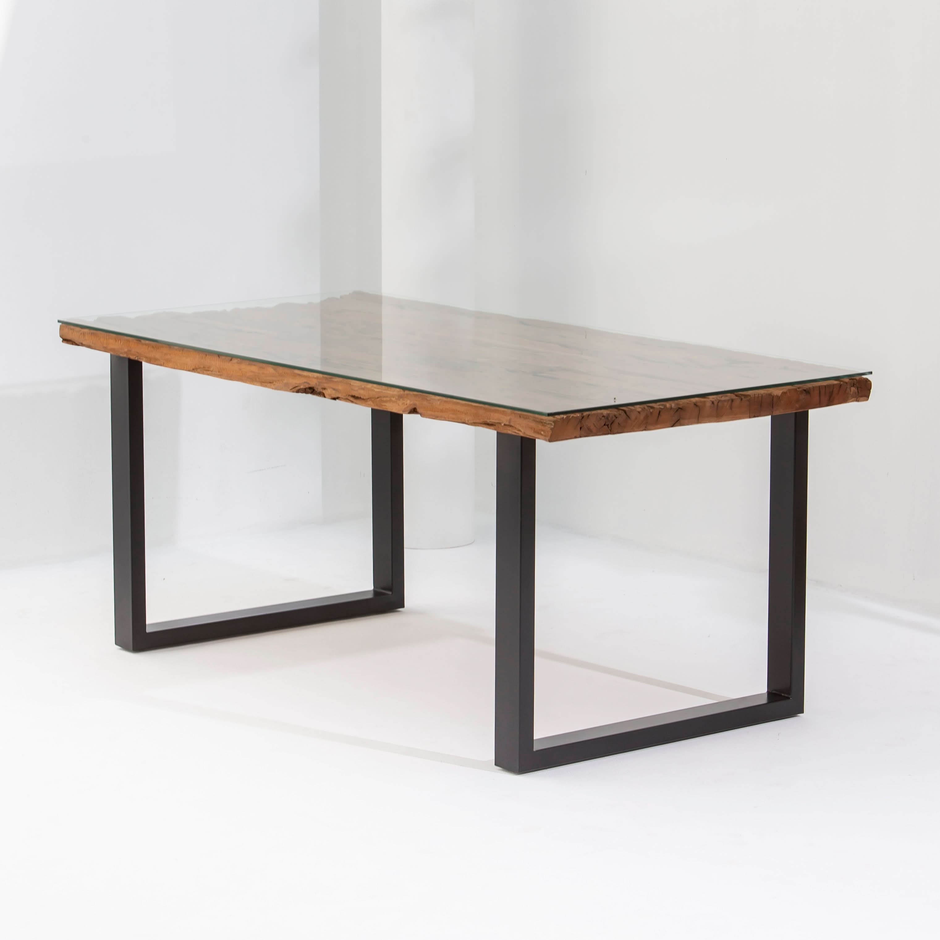 RAILWAY WOOD DINING TABLE - Art and craft furniture
