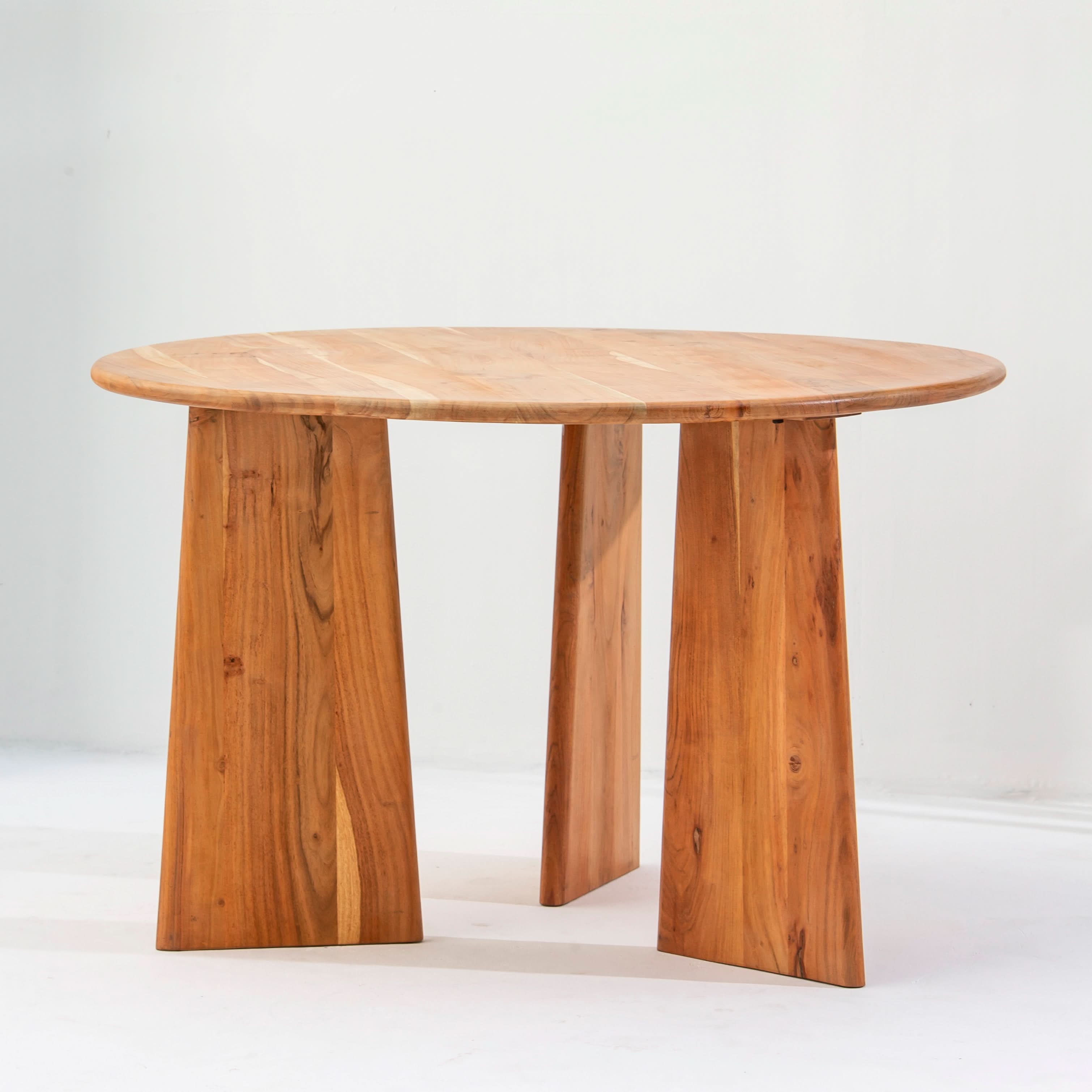 DANISH ACASIA ROUND DINING TABLE - Art and craft furniture