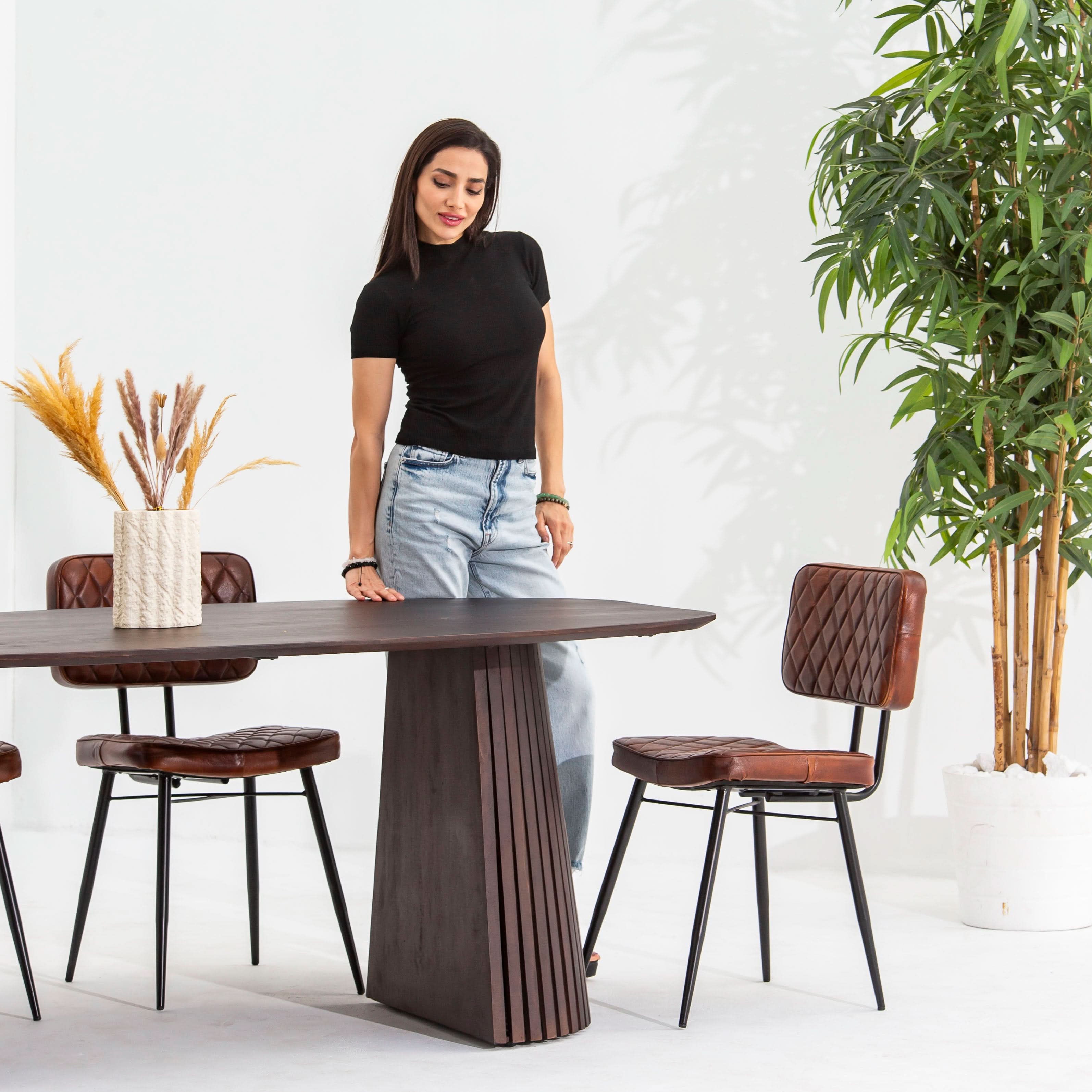 DANISH OVAL DINING TABLE - Art and craft furniture