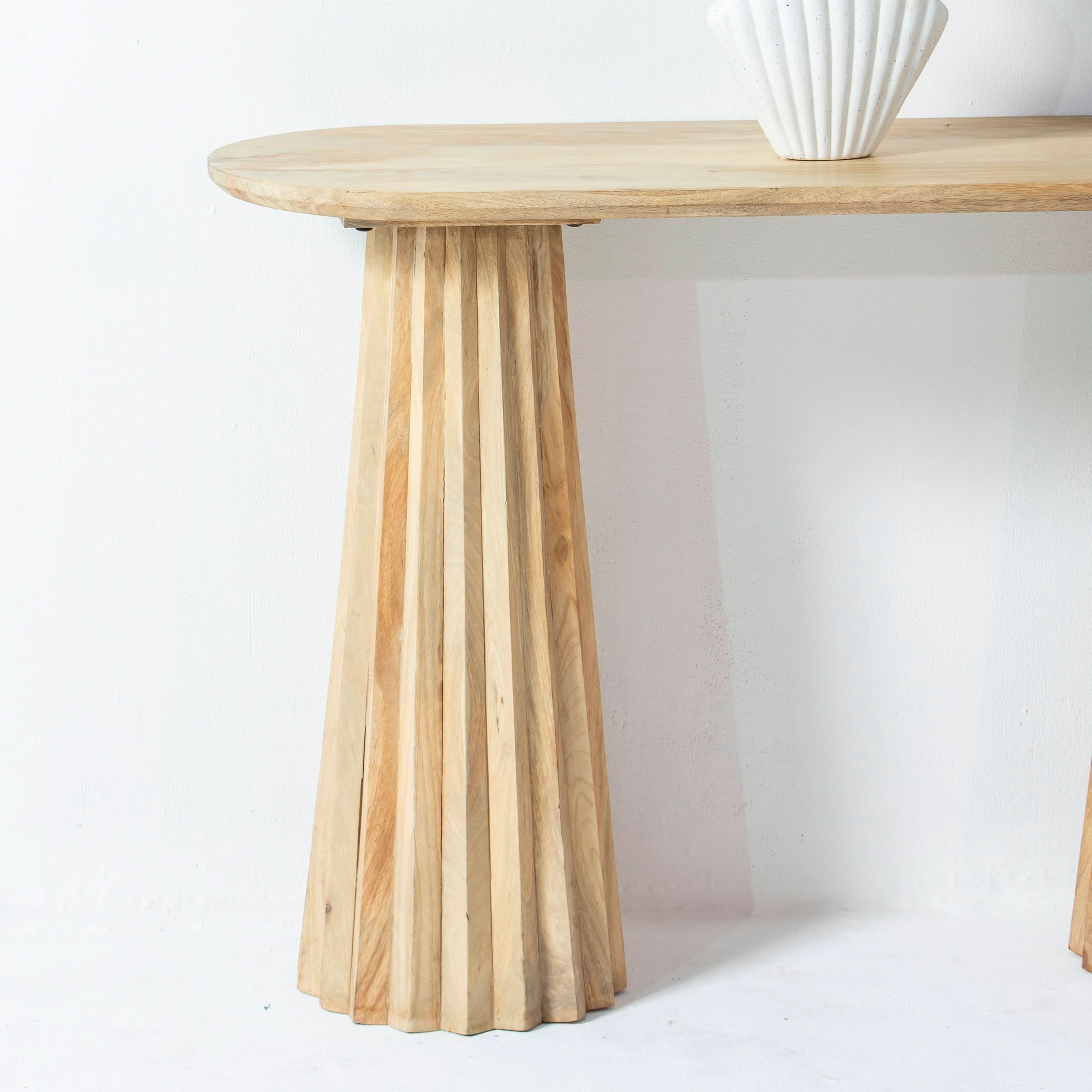 LUWIN WOODEN CONSOLE TABLE - Art and craft furniture