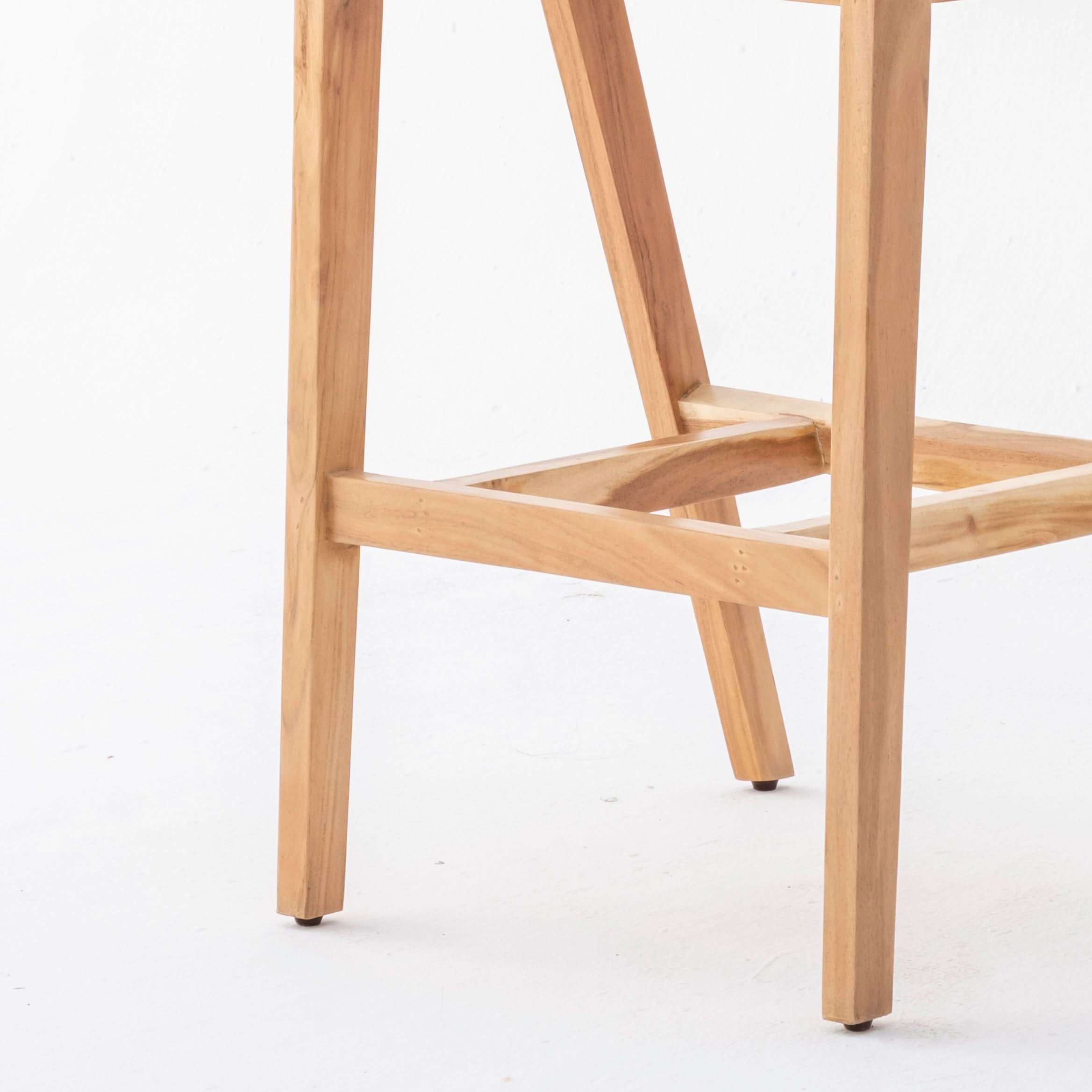 MINIMALIST ACACIA WOOD BAR CHAIR - Art and craft furniture