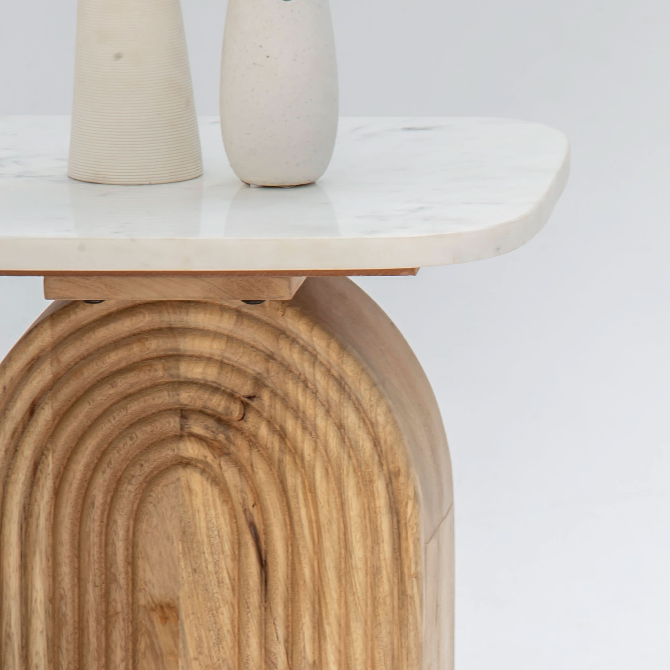 TERRALUXE MARBLE SIDE TABLE - Art and craft furniture
