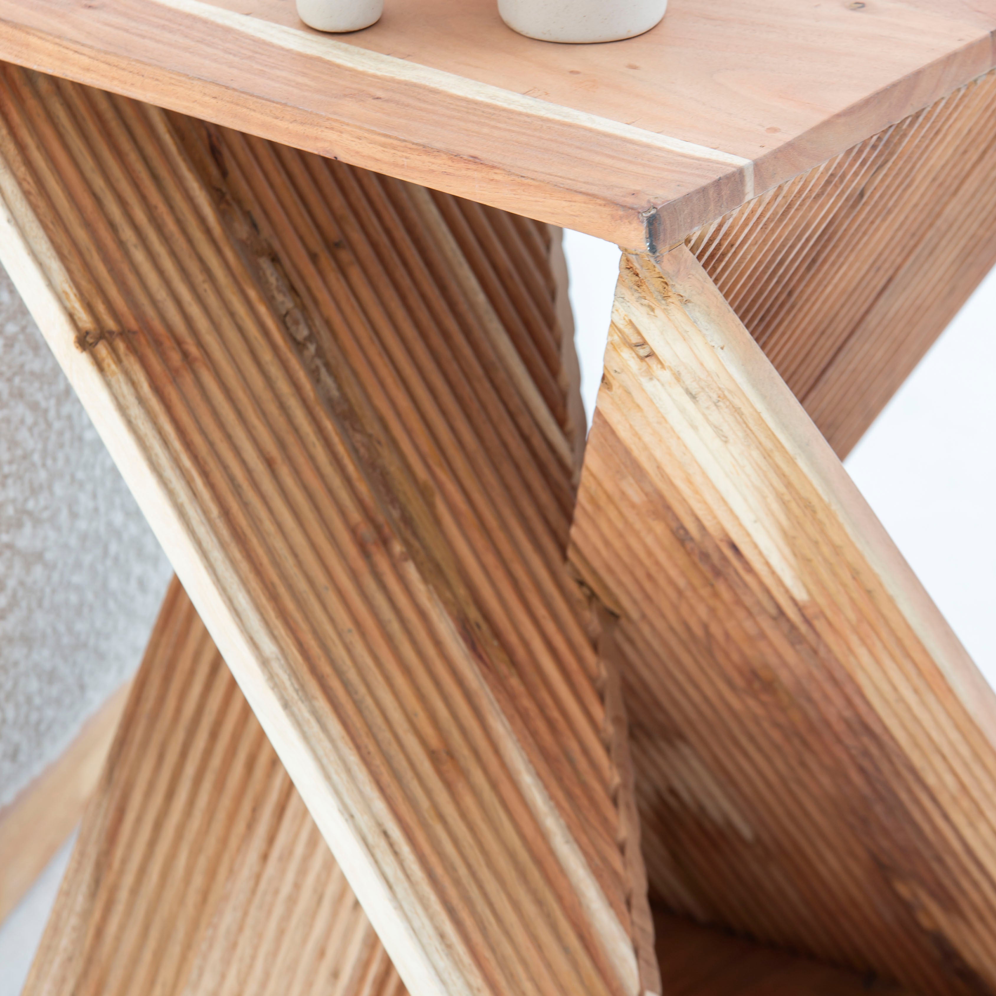 MONTERA WOODEN SIDE TABLE - Art and craft furniture