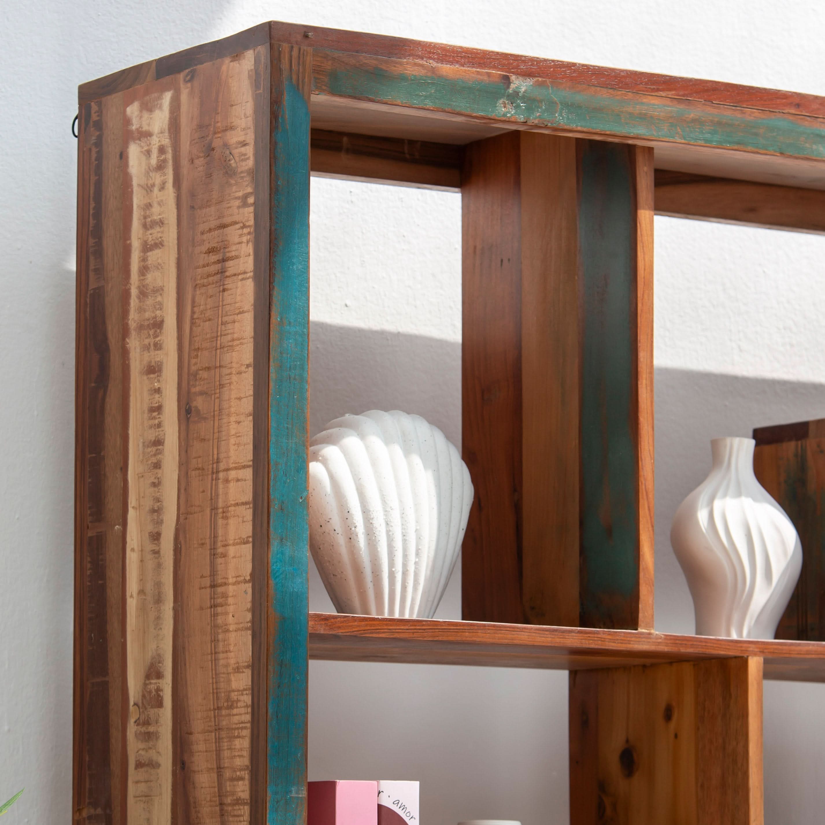 RECYCLE WOODEN BOOKSHELF - Art and craft furniture