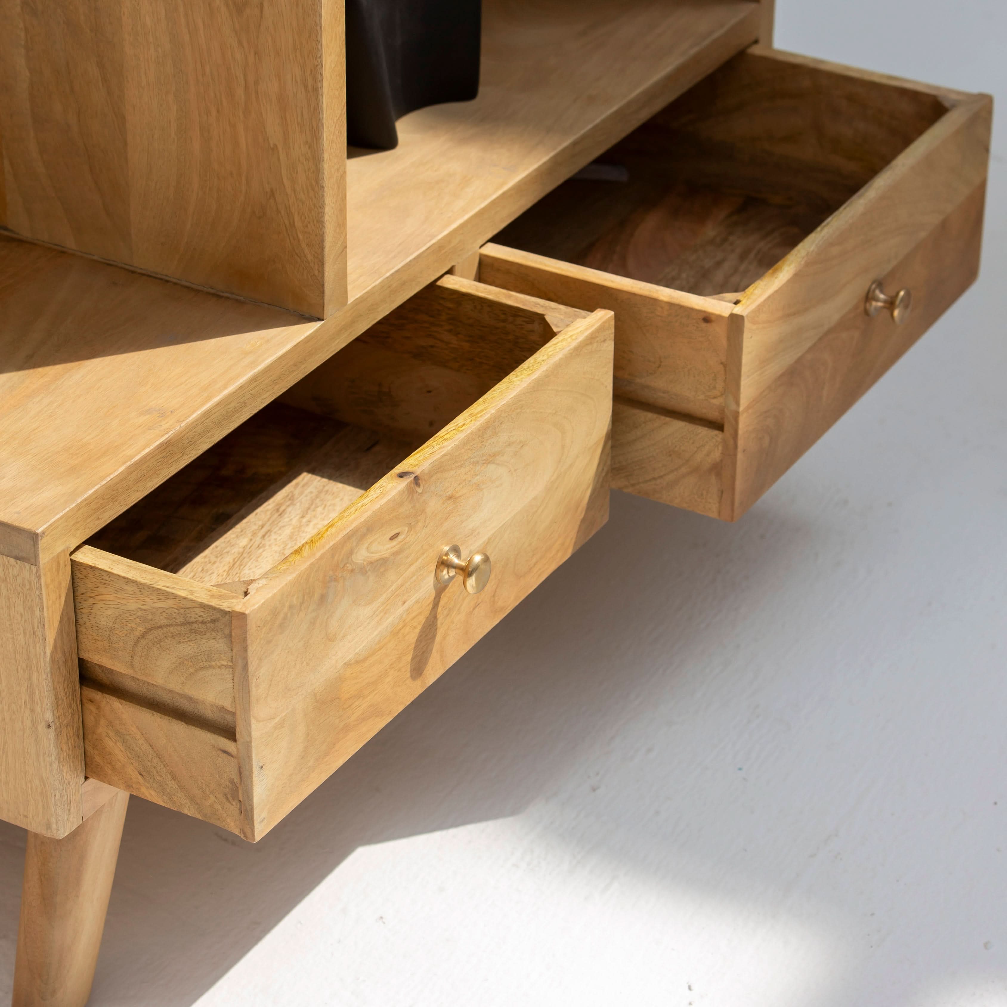 AUREVO WOODEN BOOKSHELF - Art and craft furniture
