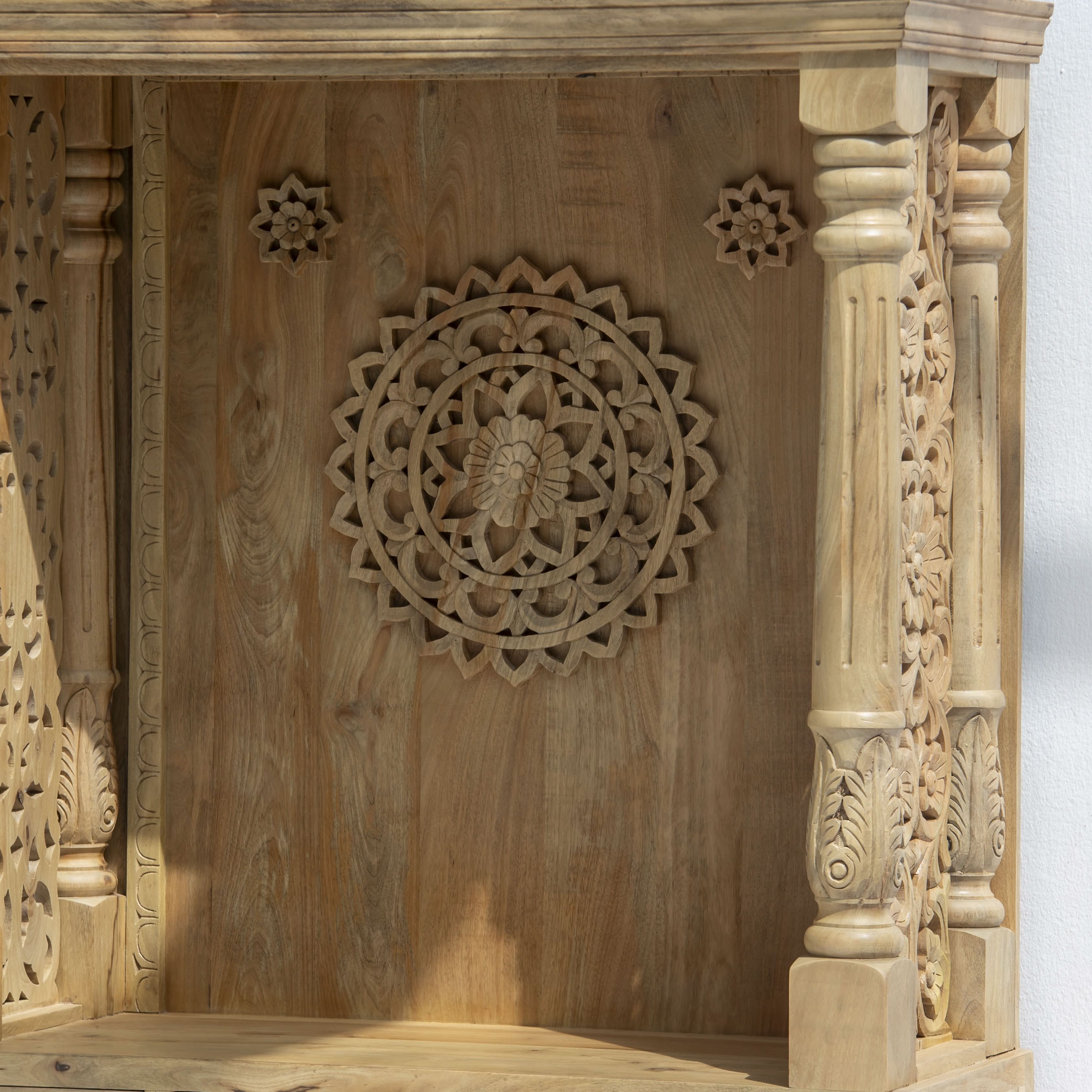 WOODEN CARVING TEMPLE - Art and craft furniture