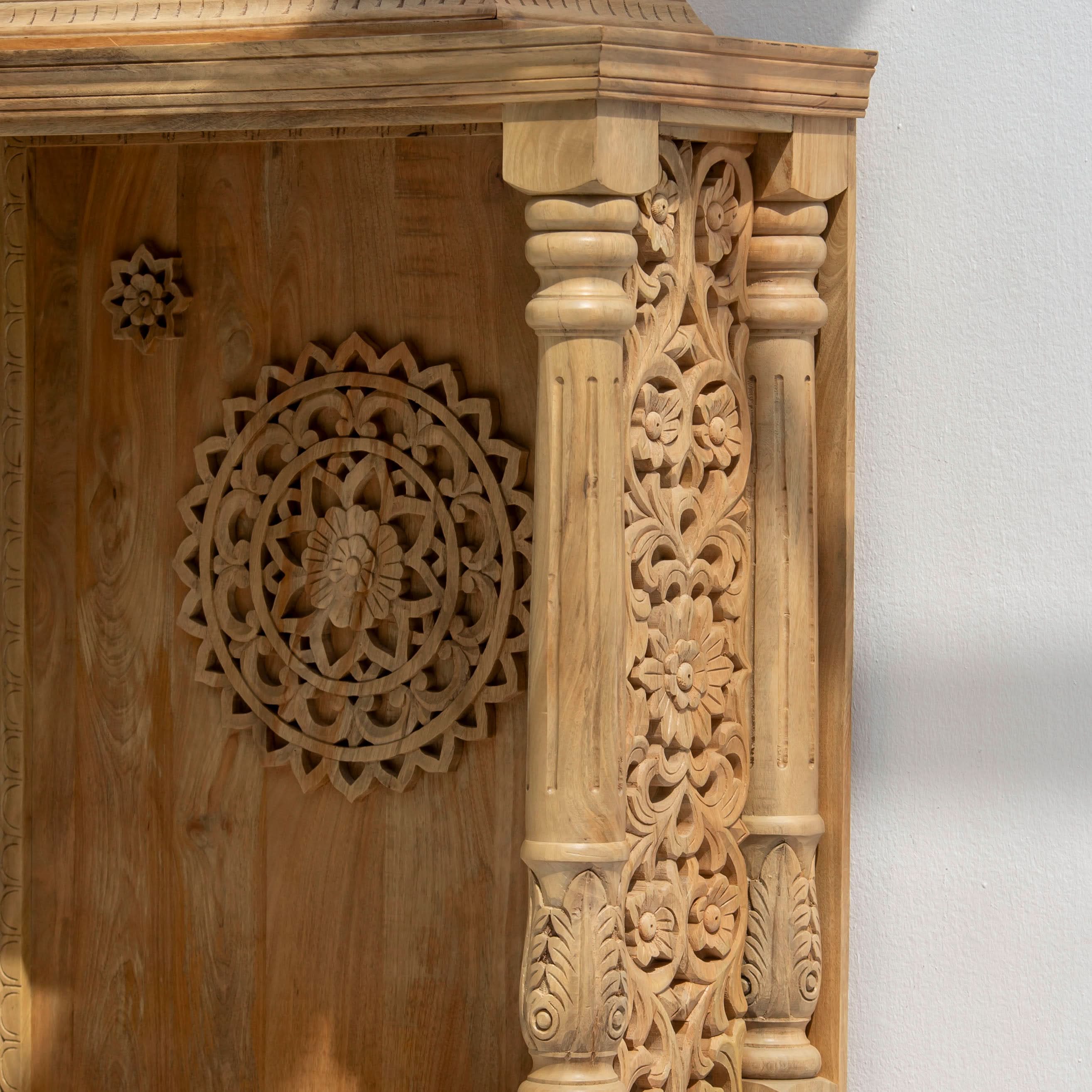 WOODEN CARVING TEMPLE - Art and craft furniture