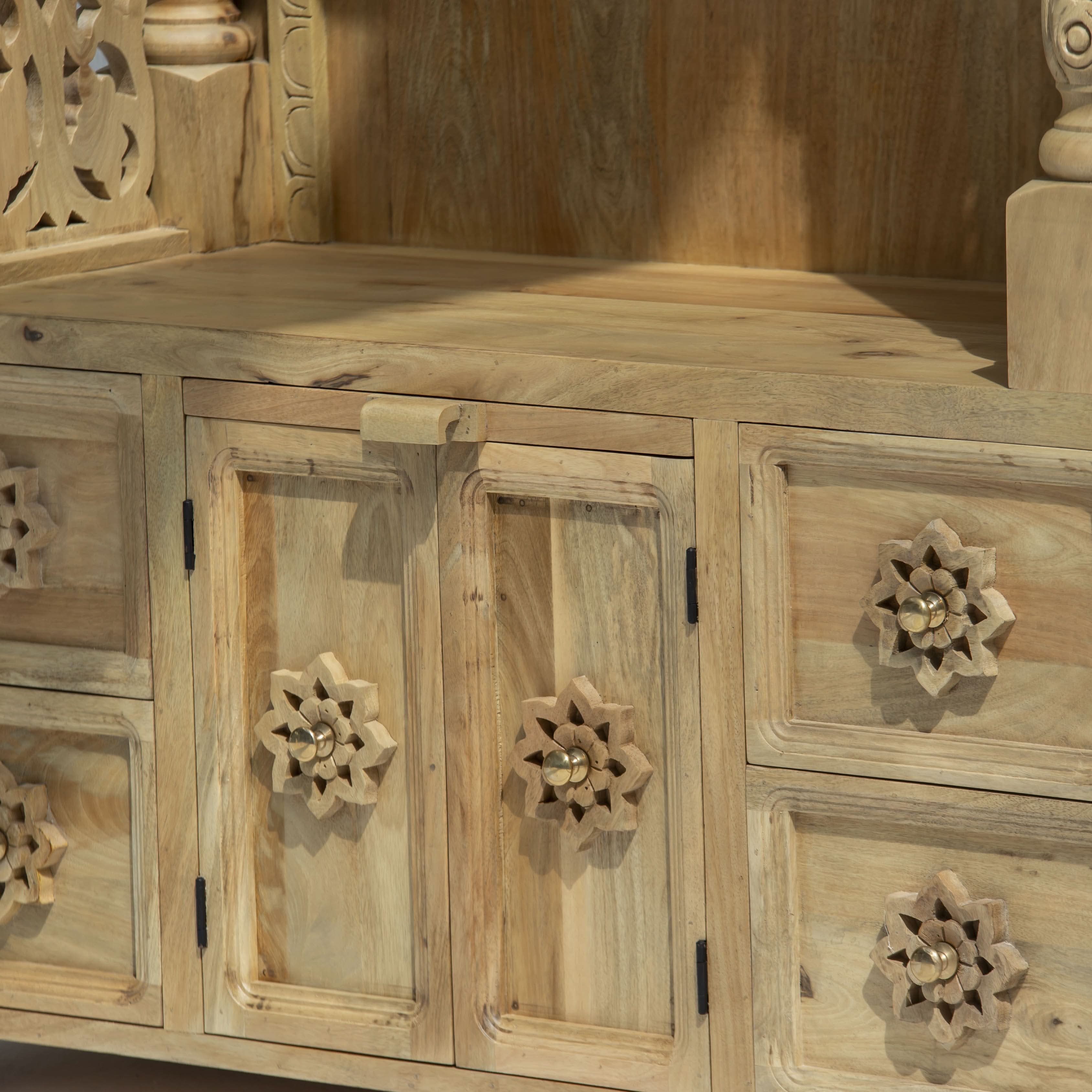 WOODEN CARVING TEMPLE - Art and craft furniture