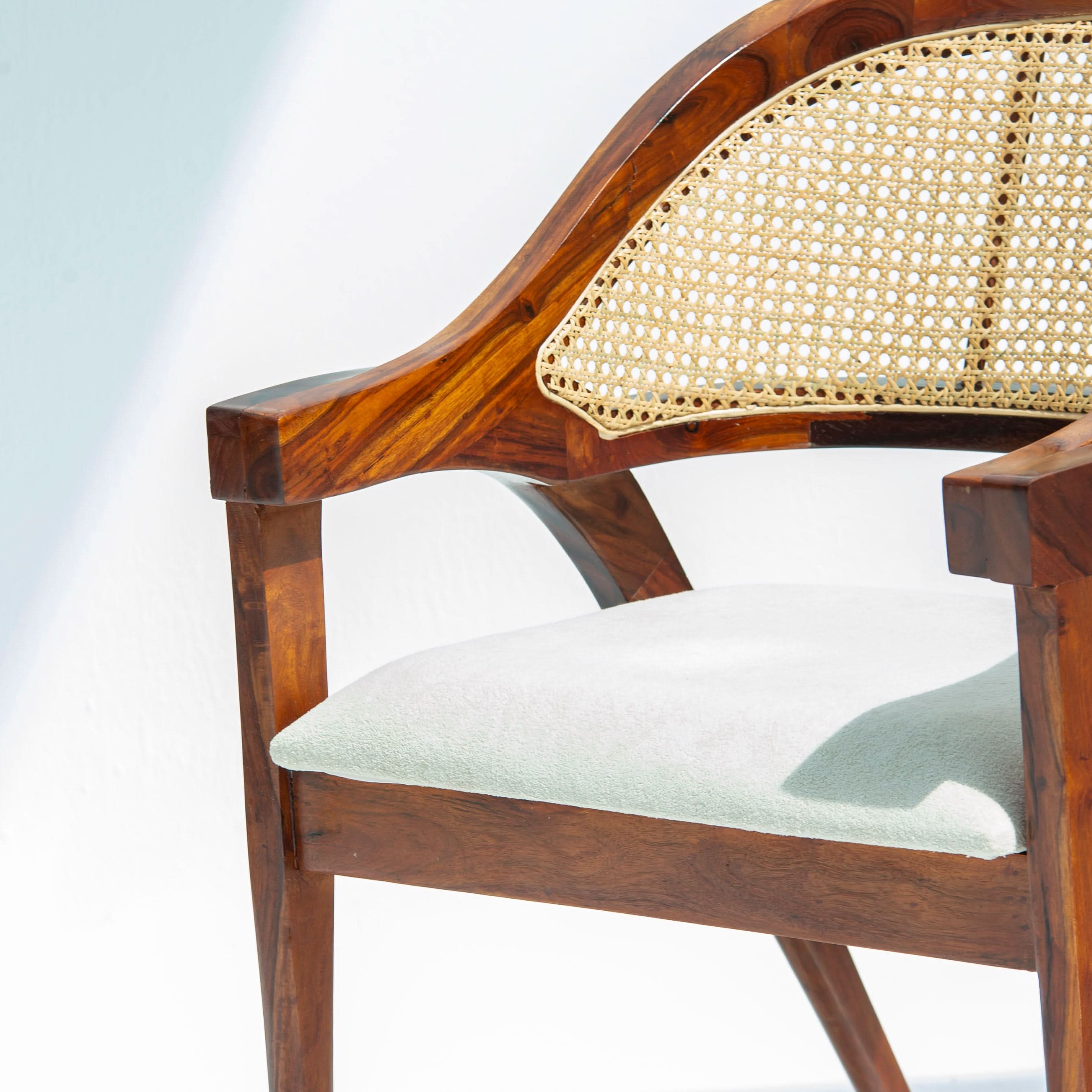 CANOVIA SHEESAM WOOD CANE CHAIR - Art and craft furniture