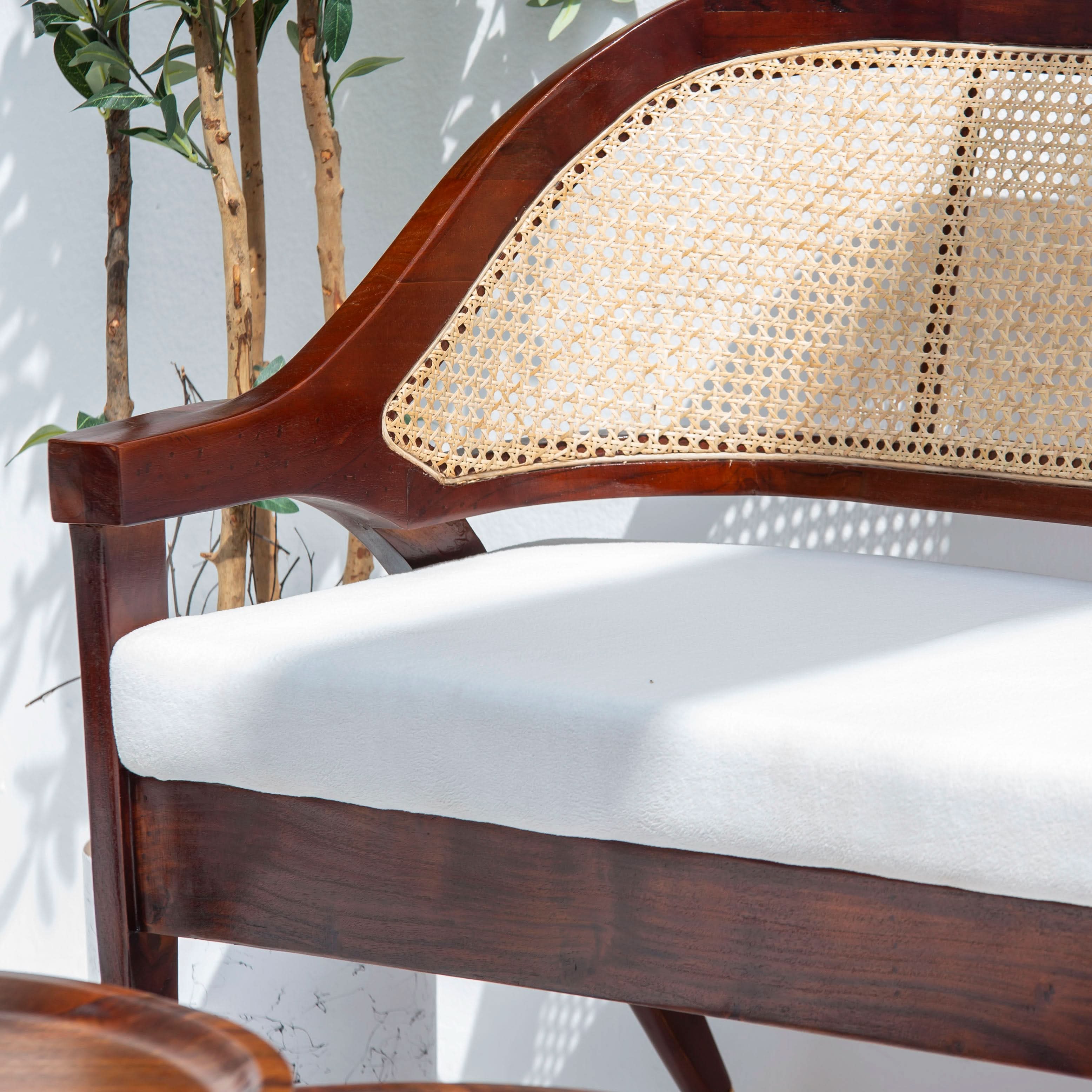 ACACIA WOOD CANE FTD SOFA - Art and craft furniture