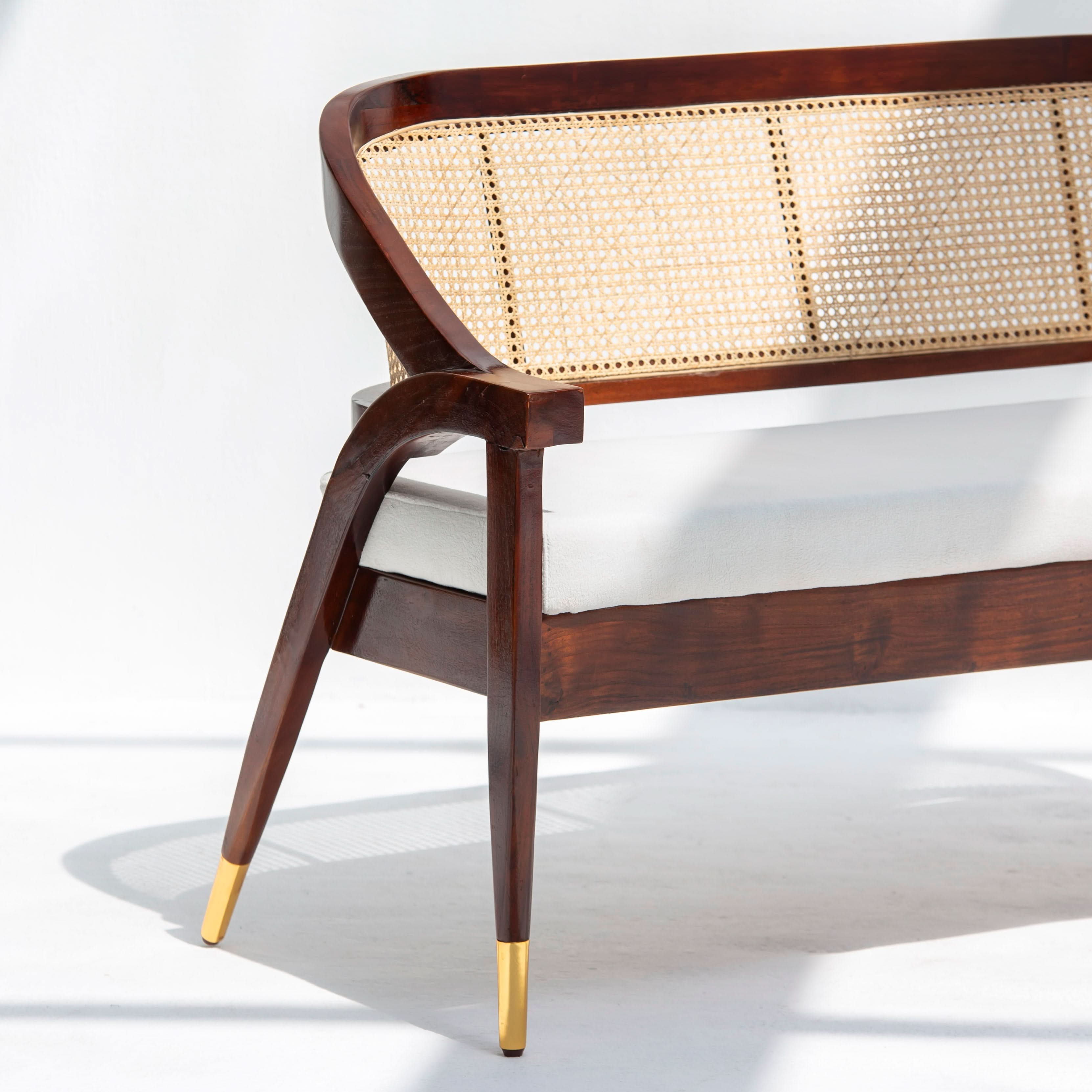 ACACIA WOOD CANE FTD SOFA - Art and craft furniture