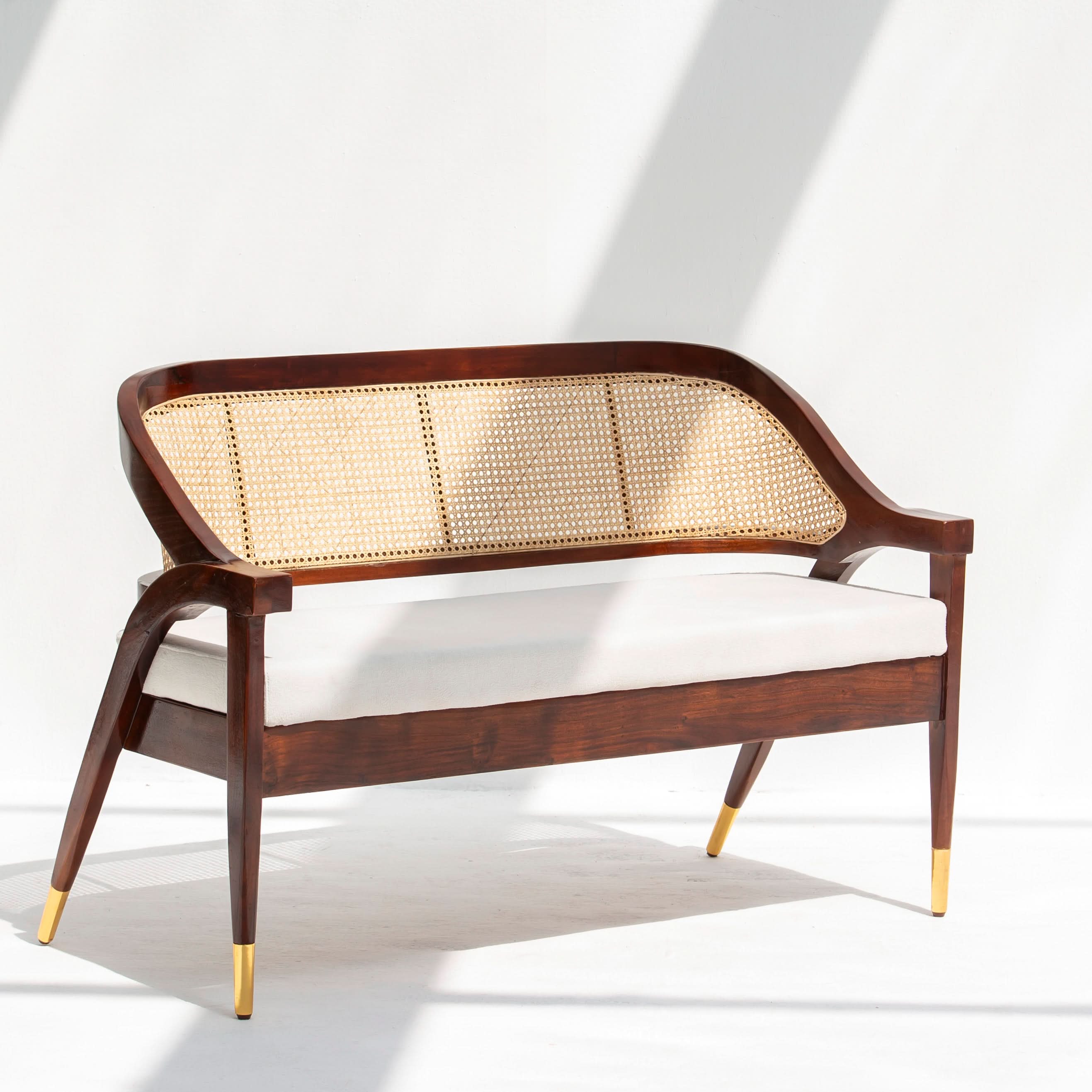 ACACIA WOOD CANE FTD SOFA - Art and craft furniture