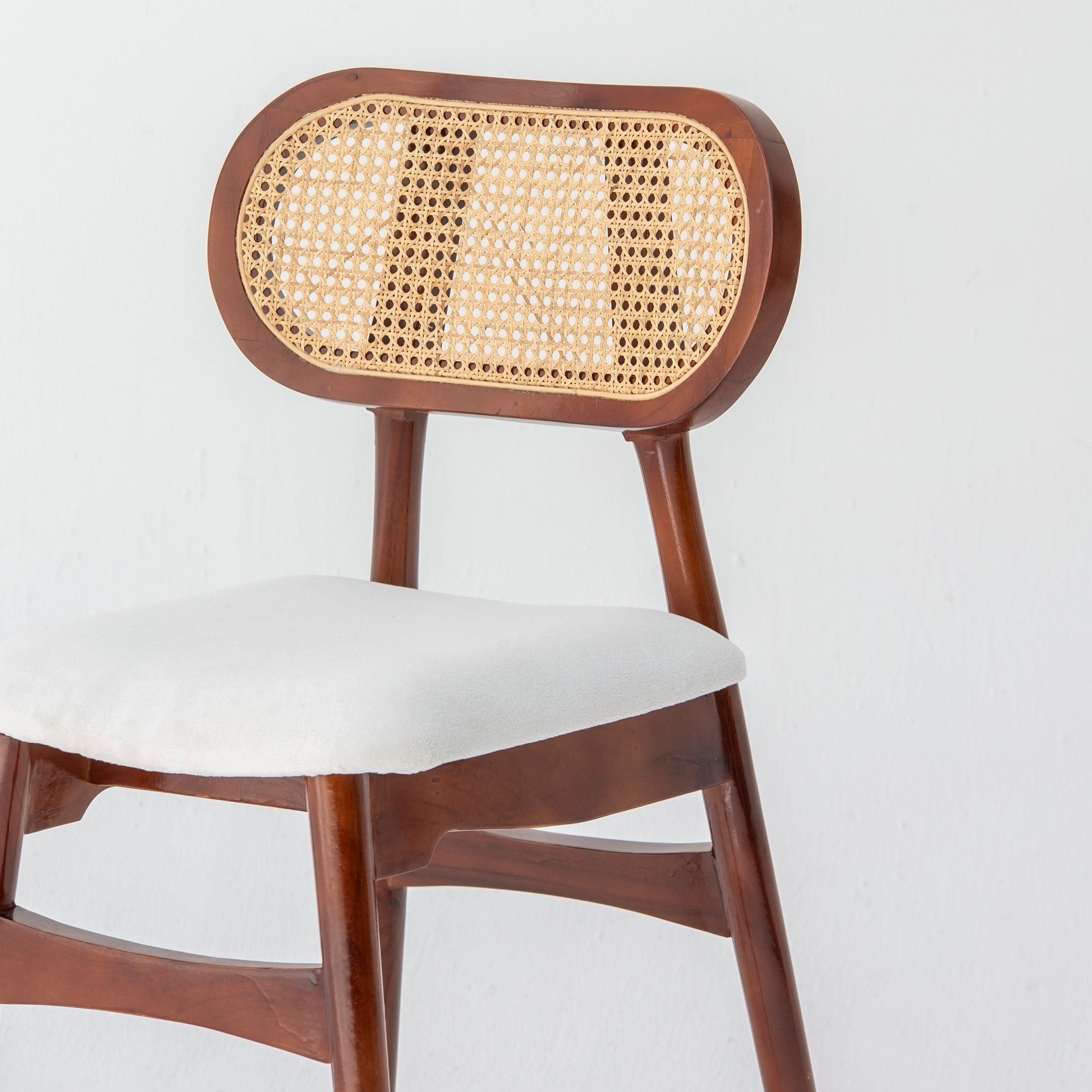 CANOVIA DARK WOOD CANE CHAIR - Art and craft furniture