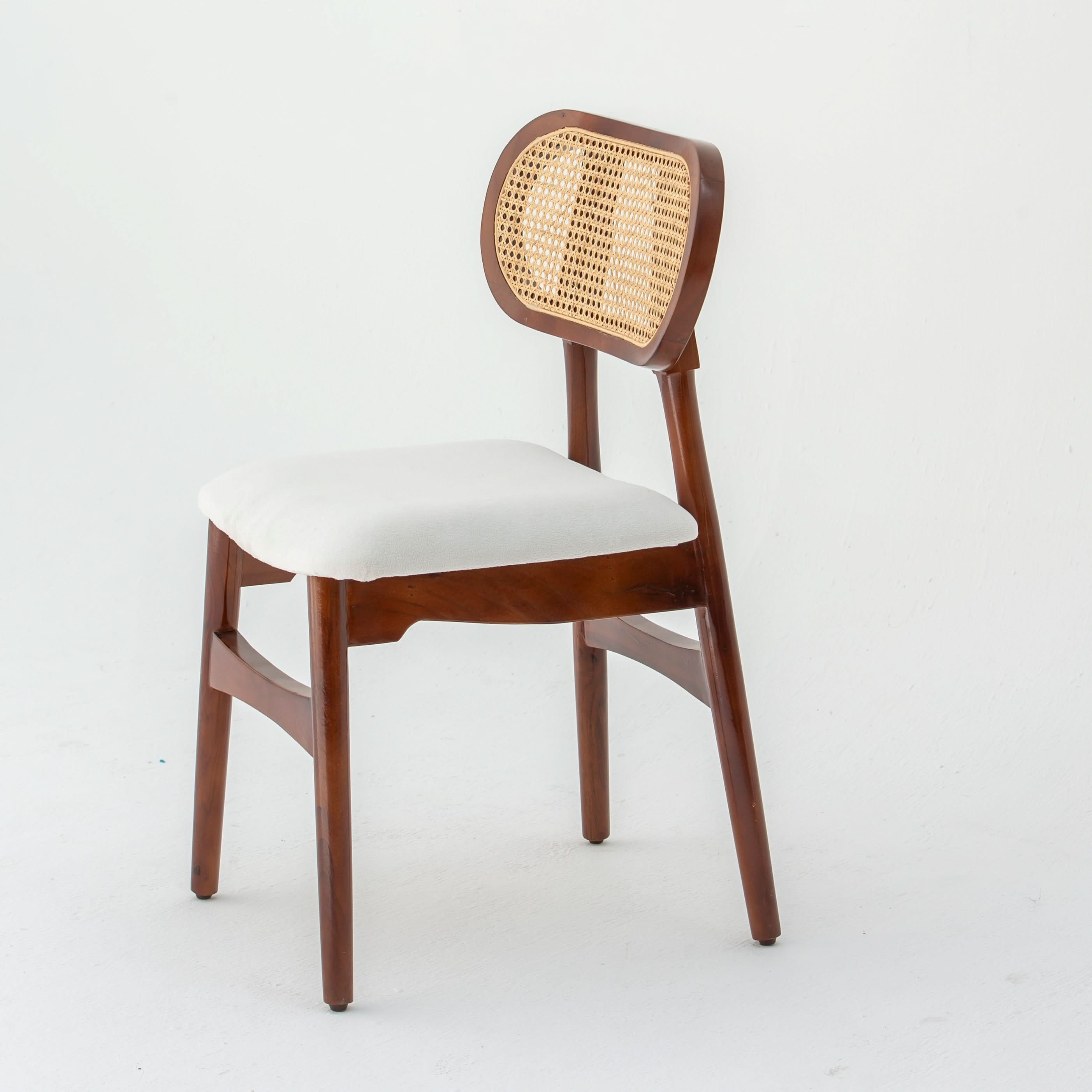 CANOVIA DARK WOOD CANE CHAIR - Art and craft furniture