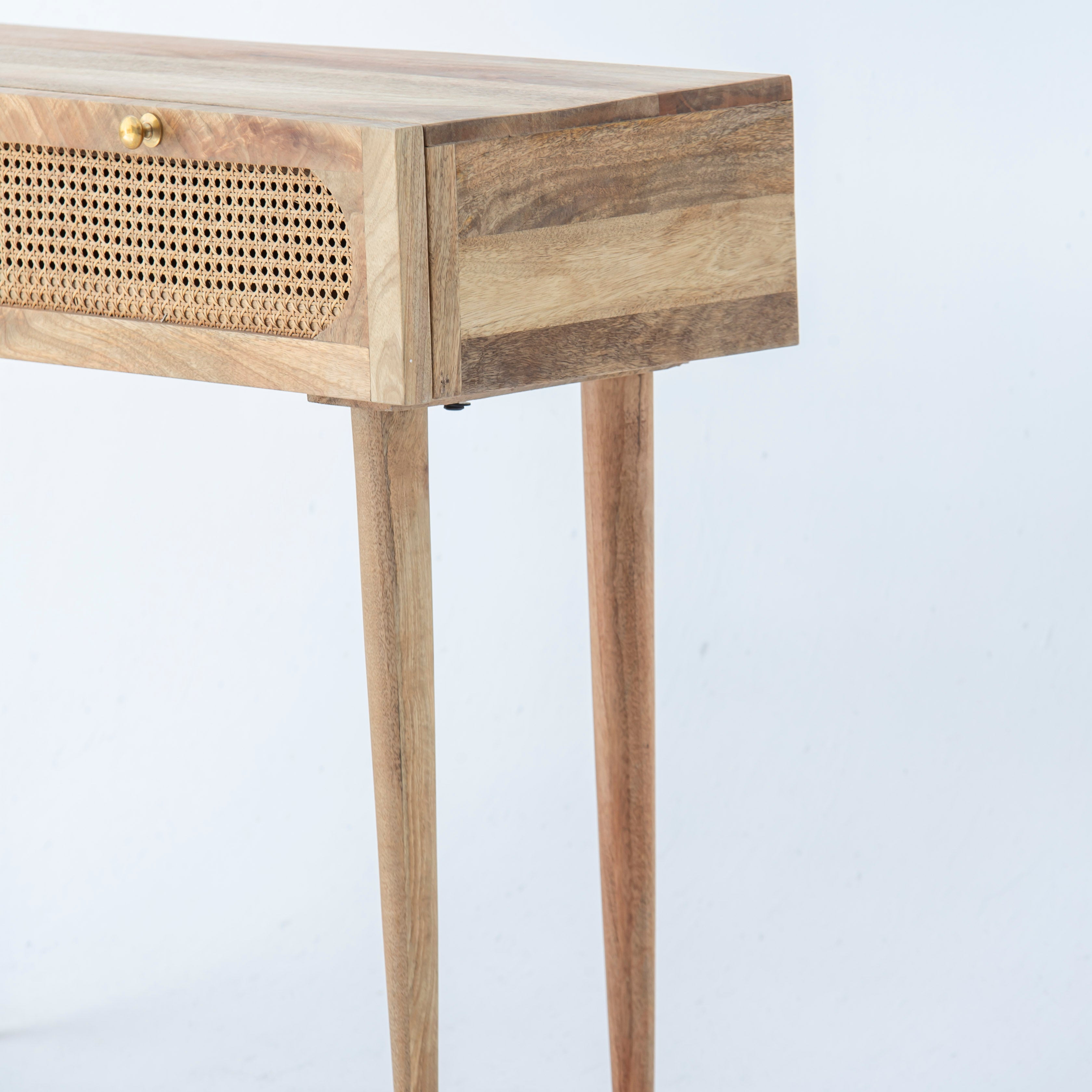 CANOVIA CANE TWO DRAWER CONSOLE TABLE - Art and craft furniture