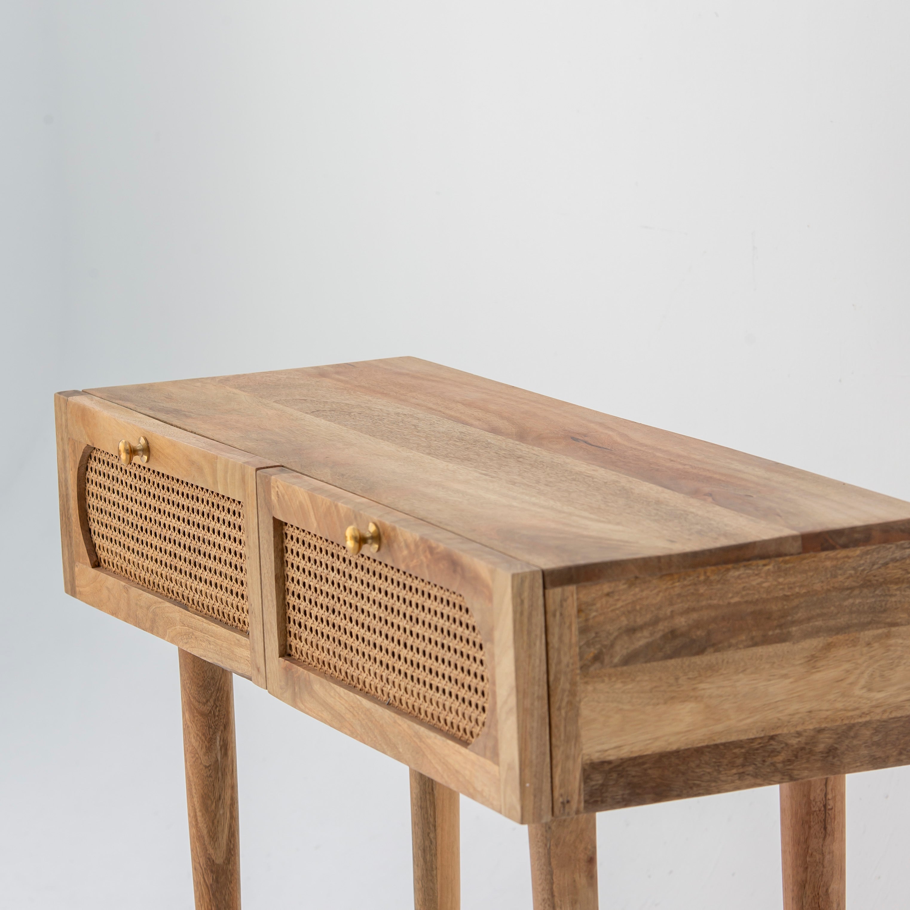 CANOVIA CANE TWO DRAWER CONSOLE TABLE - Art and craft furniture