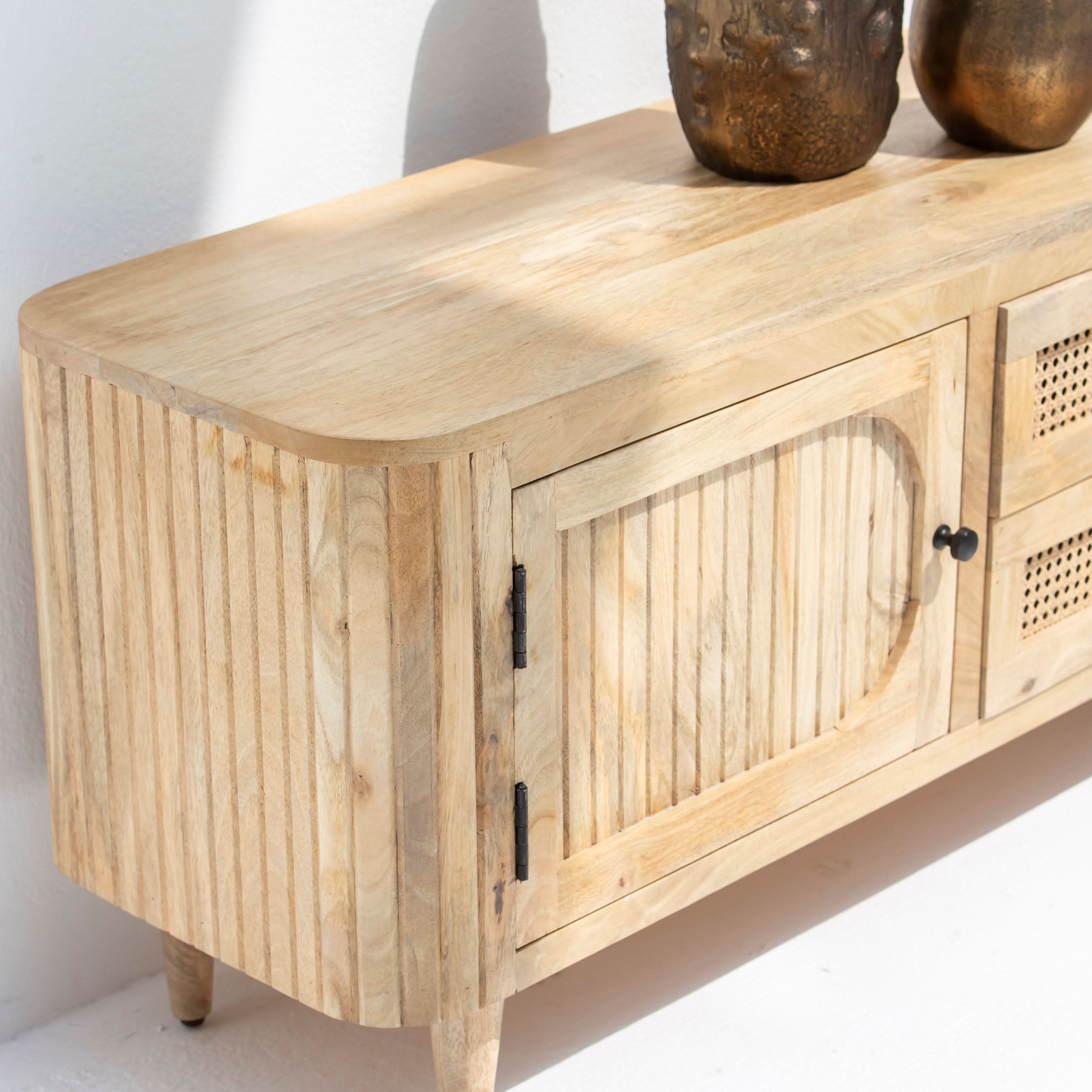 MORRIS-CANE TV STAND - Art and craft furniture