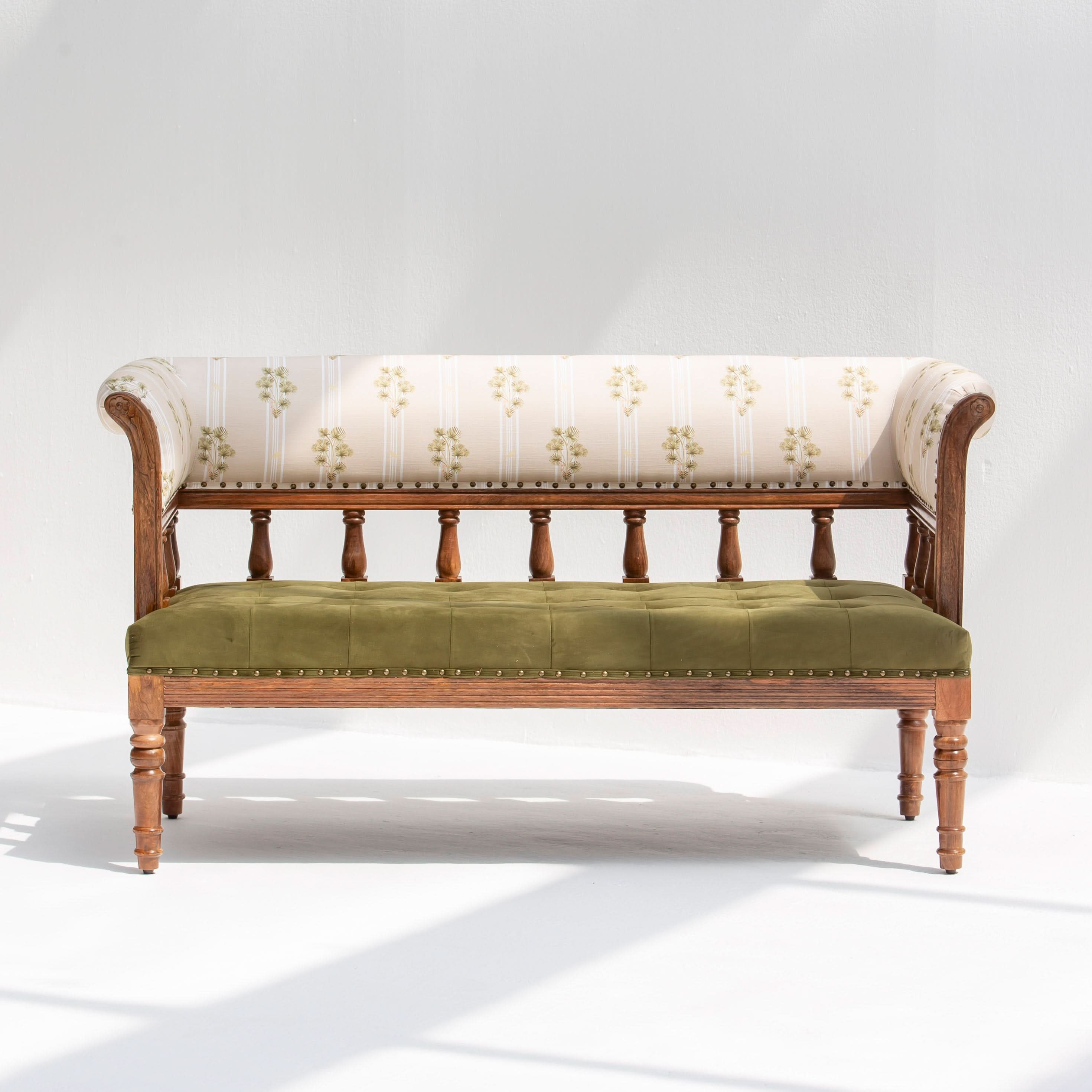 BARCELONA WOODEN SOFA BENCH - Art and craft furniture