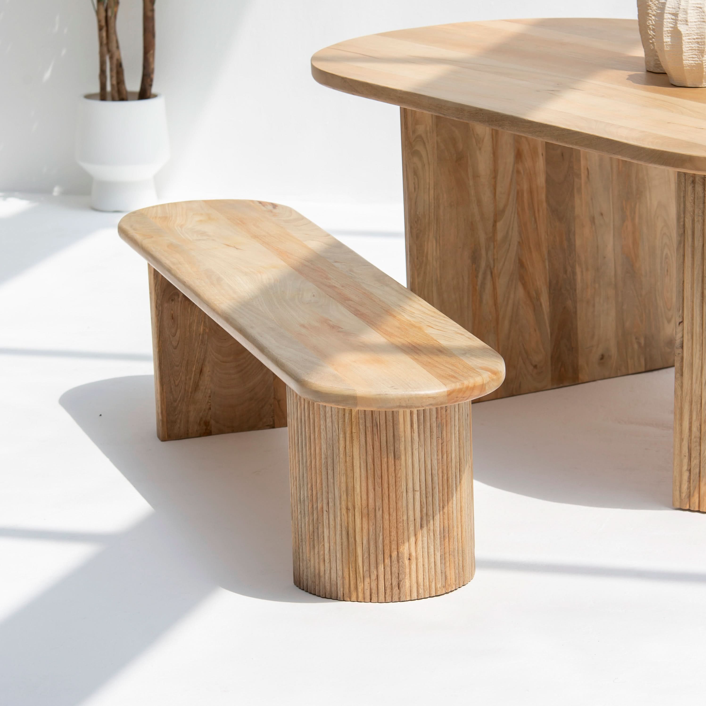 LUWIN LINING LEG BENCH - Art and craft furniture