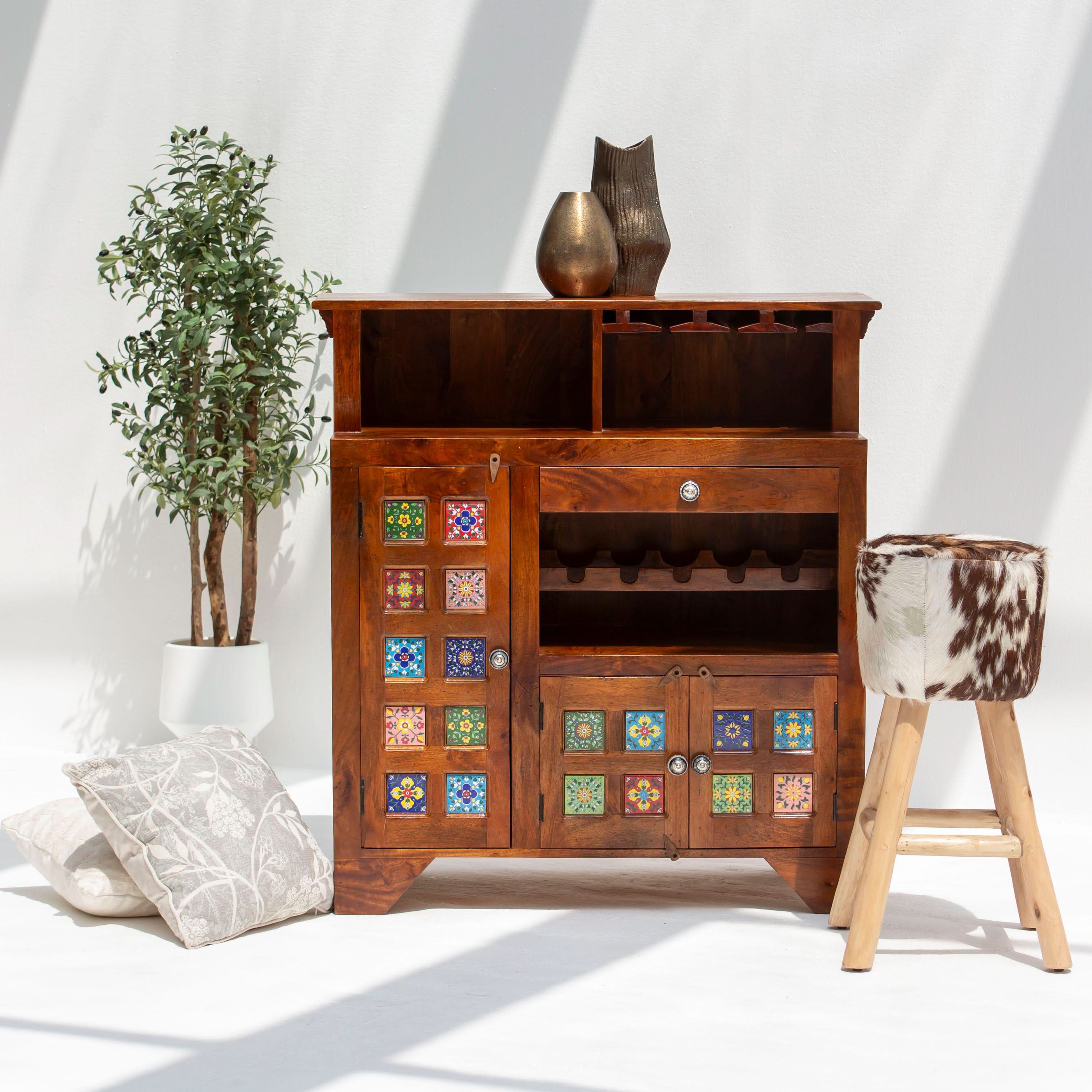 SHESTILE WOODEN TILE FTD BAR COUNTER - Art and craft furniture