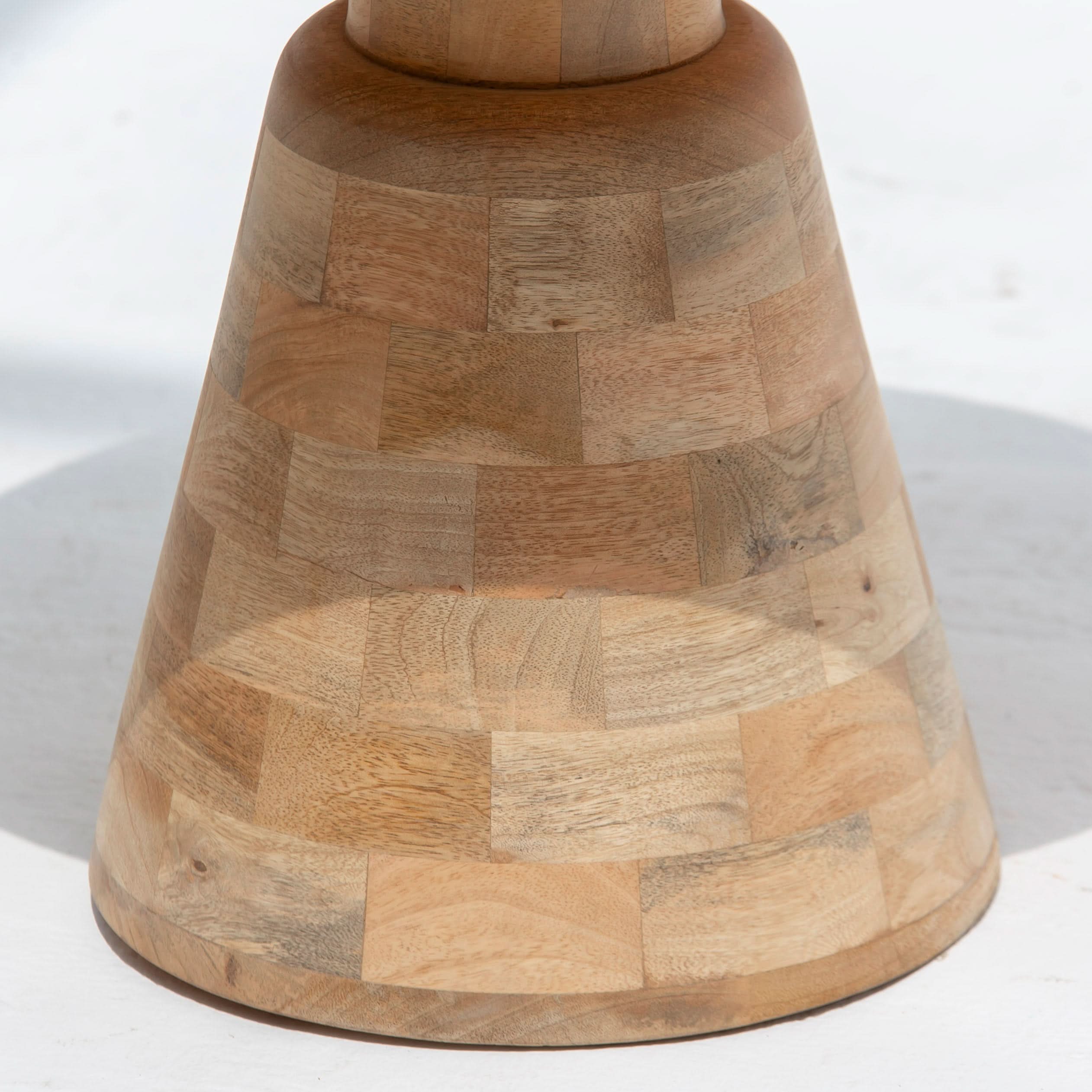 AUREVO WOODEN SIDE TABLE - Art and craft furniture