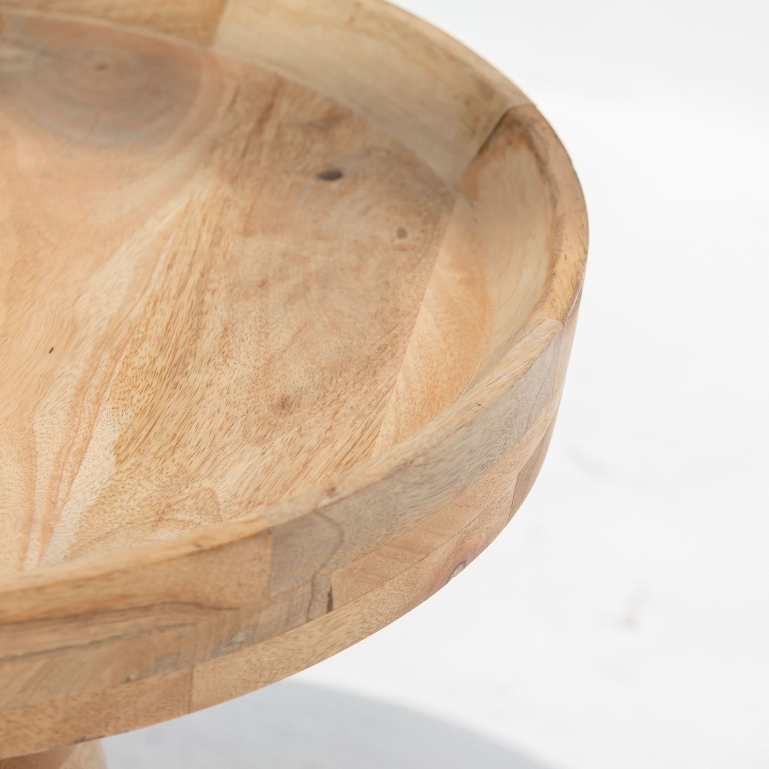 AUREVO WOODEN SIDE TABLE - Art and craft furniture