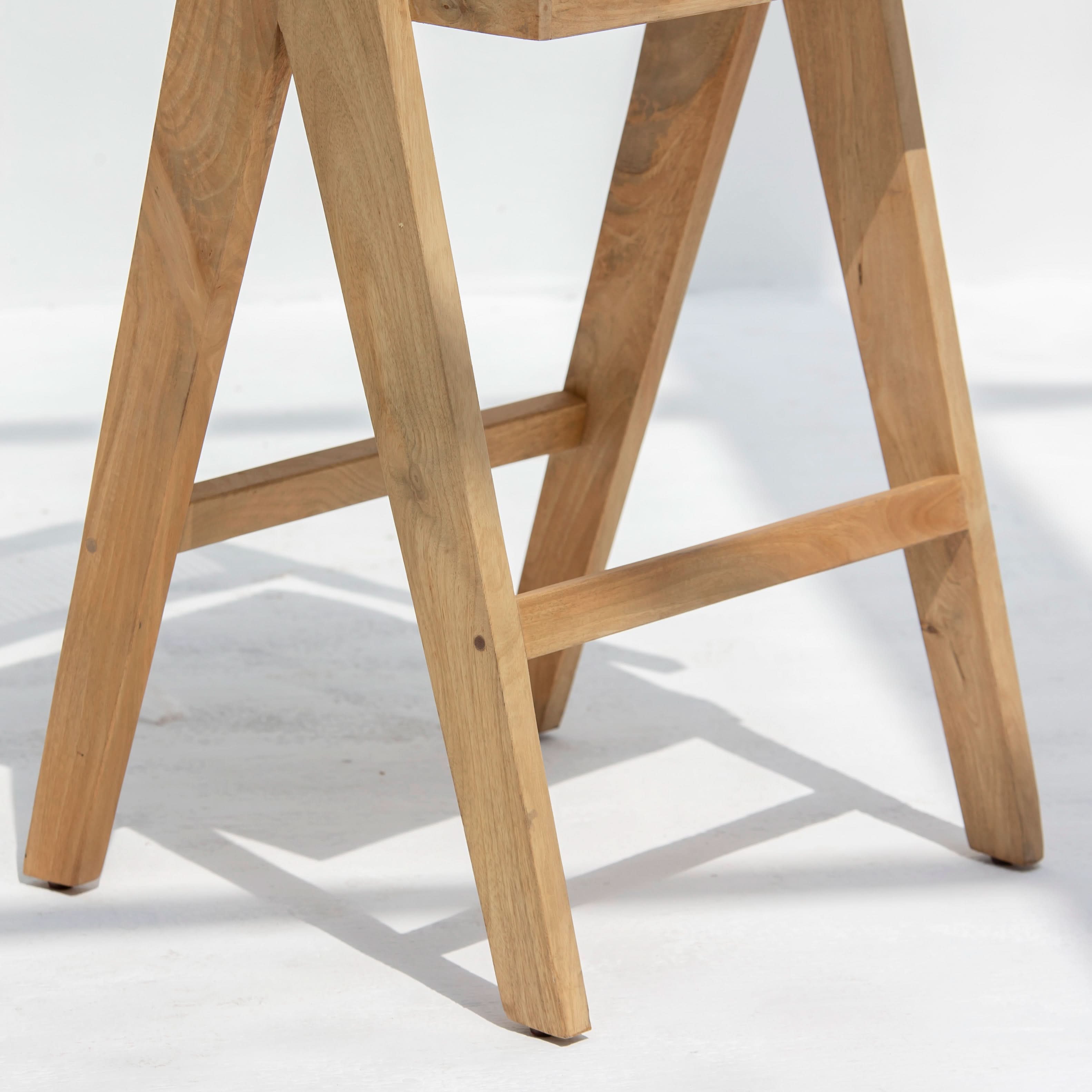 CANOVIA WOODEN CANE HIGH BAR CHAIR - Art and craft furniture