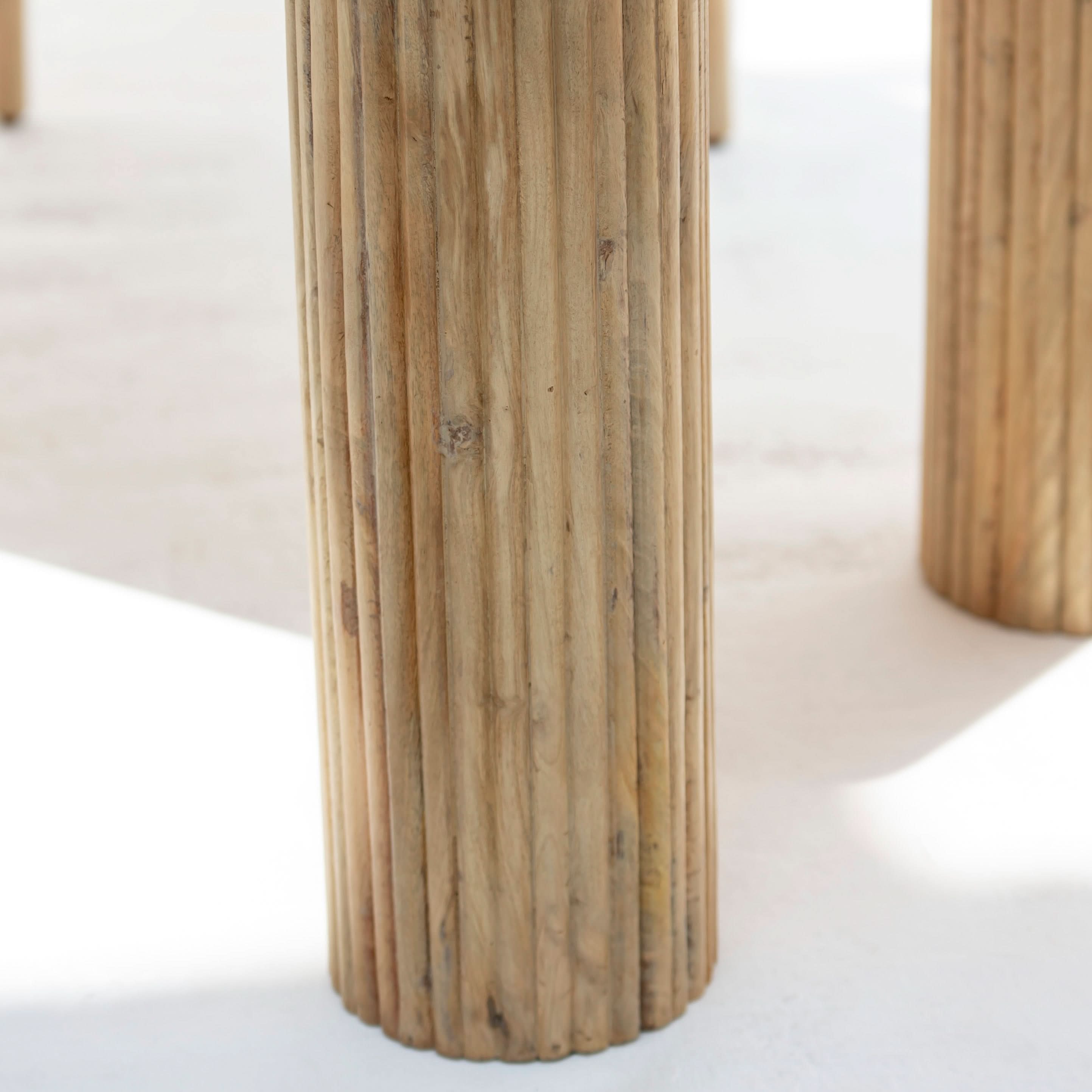 LUWIN LINING WOODEN FOUR LEG DINING TABLE - Art and craft furniture
