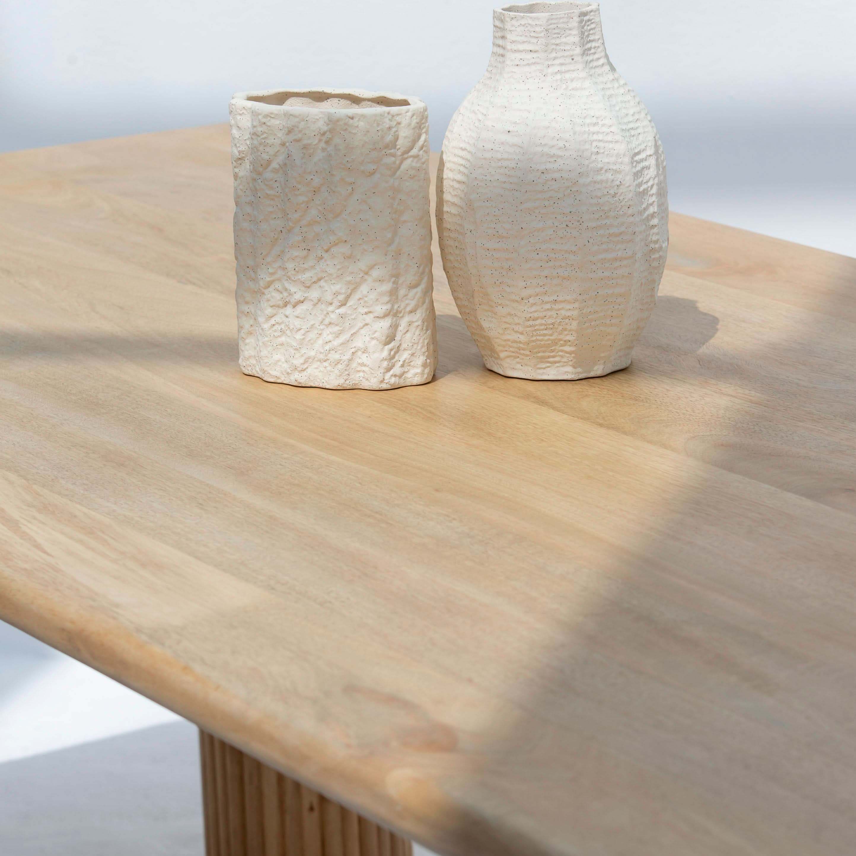 LUWIN LINING WOODEN FOUR LEG DINING TABLE - Art and craft furniture