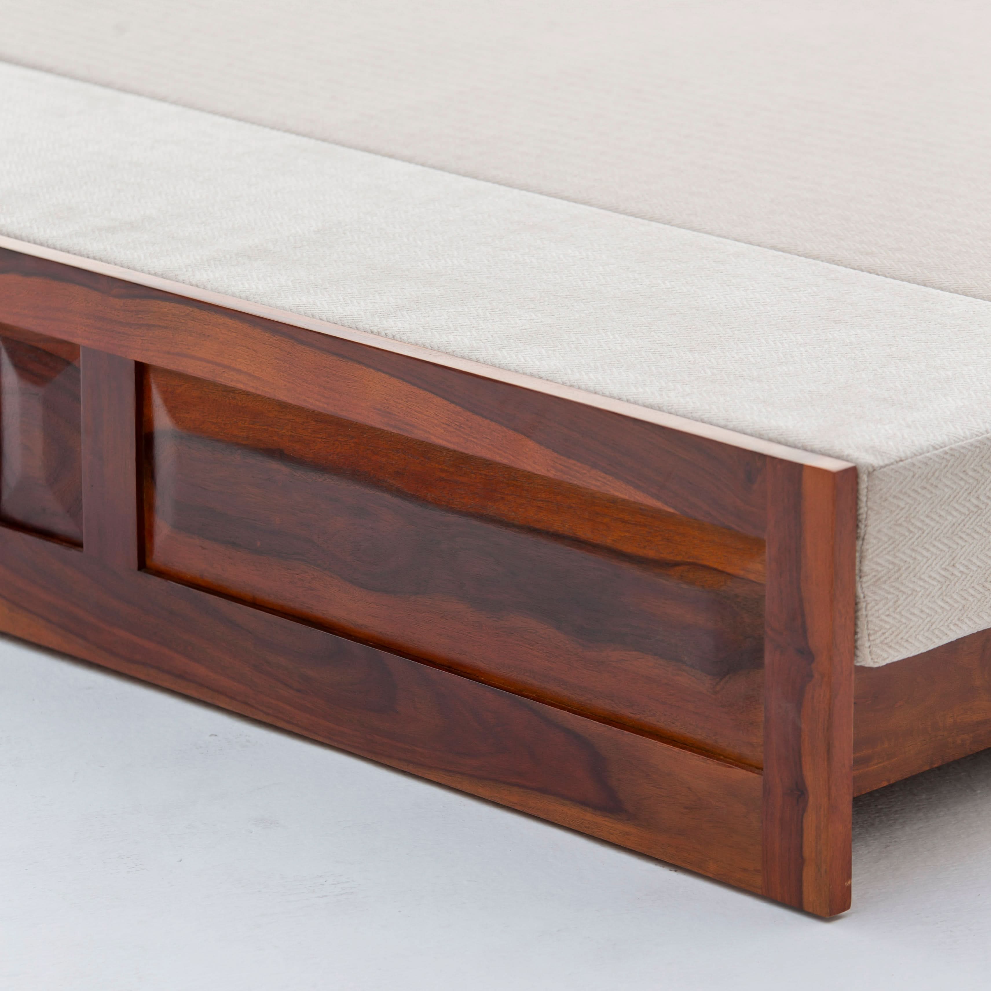 BARCELONA WOODEN SOFA CUM BED - Art and craft furniture