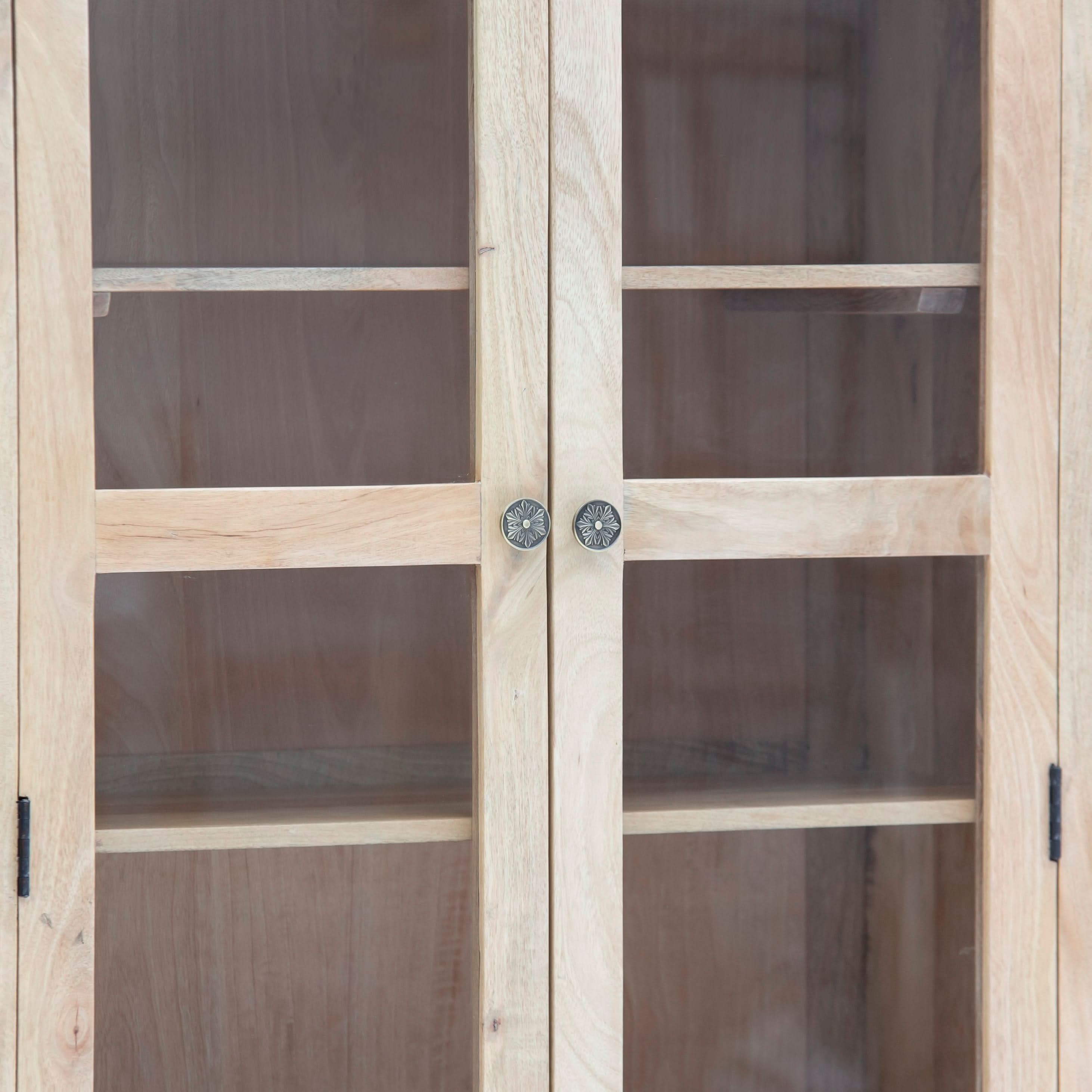 MANGOEDGE TWO GLASS DOOR CABINET - Art and craft furniture