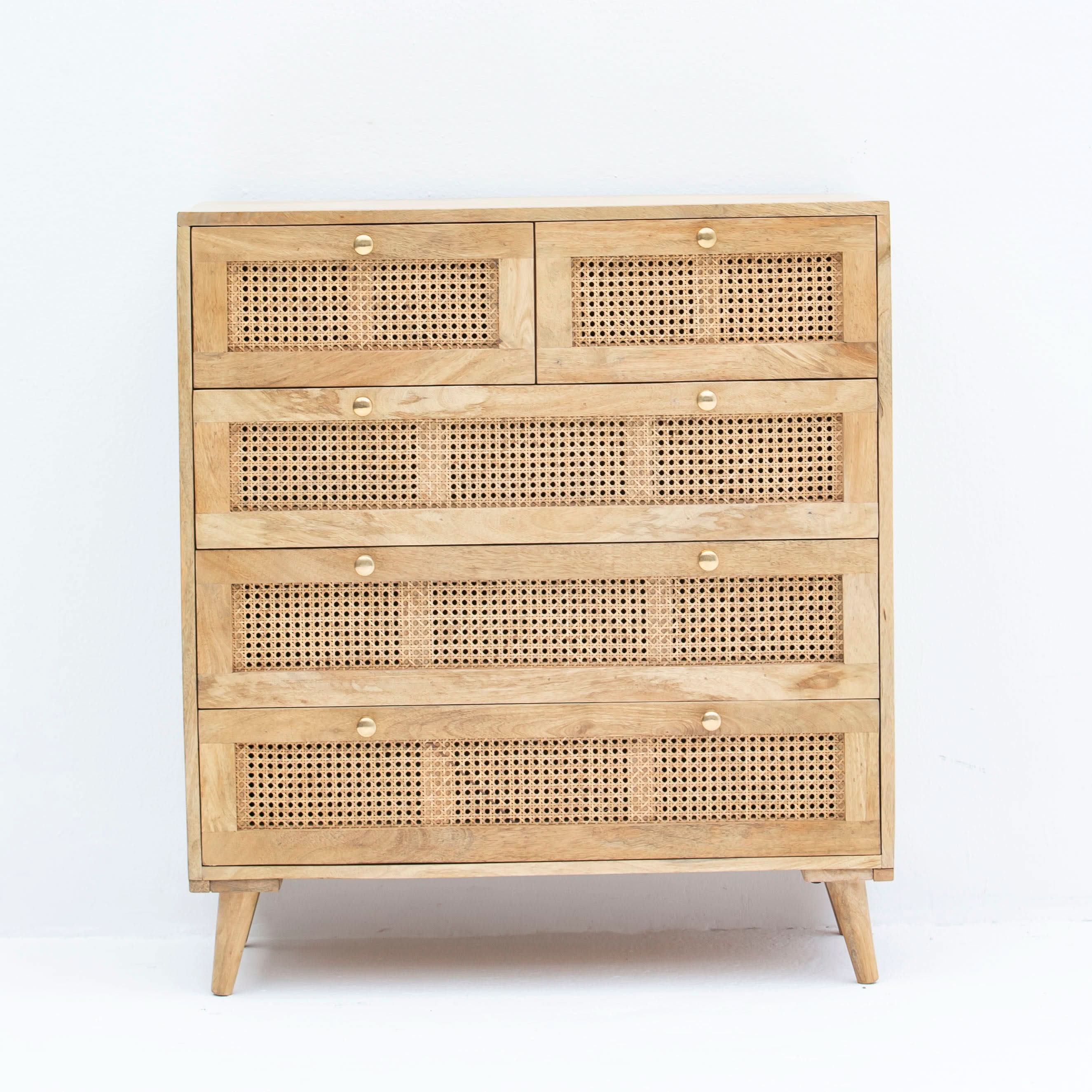 CANOVIA CANE WOODEN DRAWCHEST - Art and craft furniture