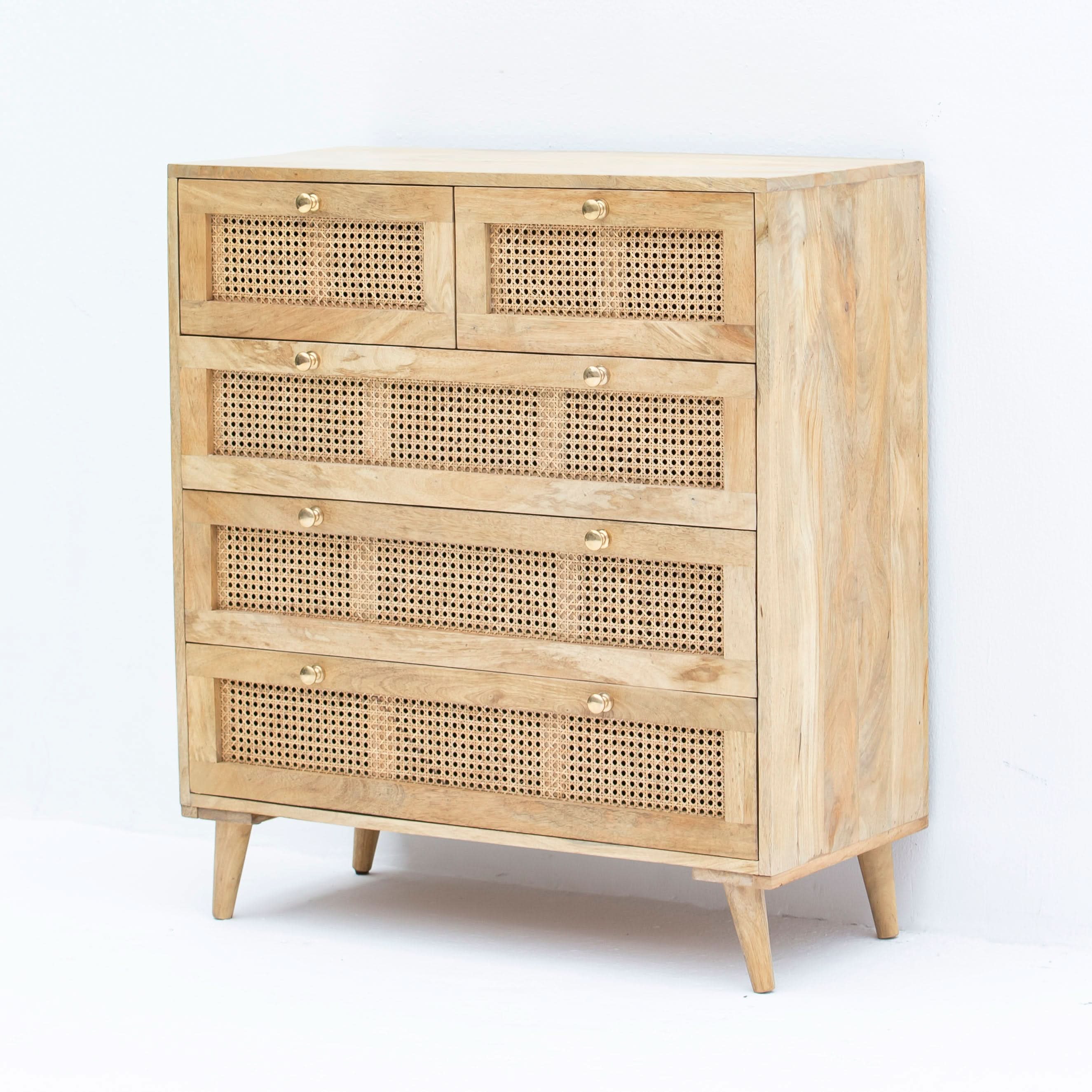 CANOVIA CANE WOODEN DRAWCHEST - Art and craft furniture