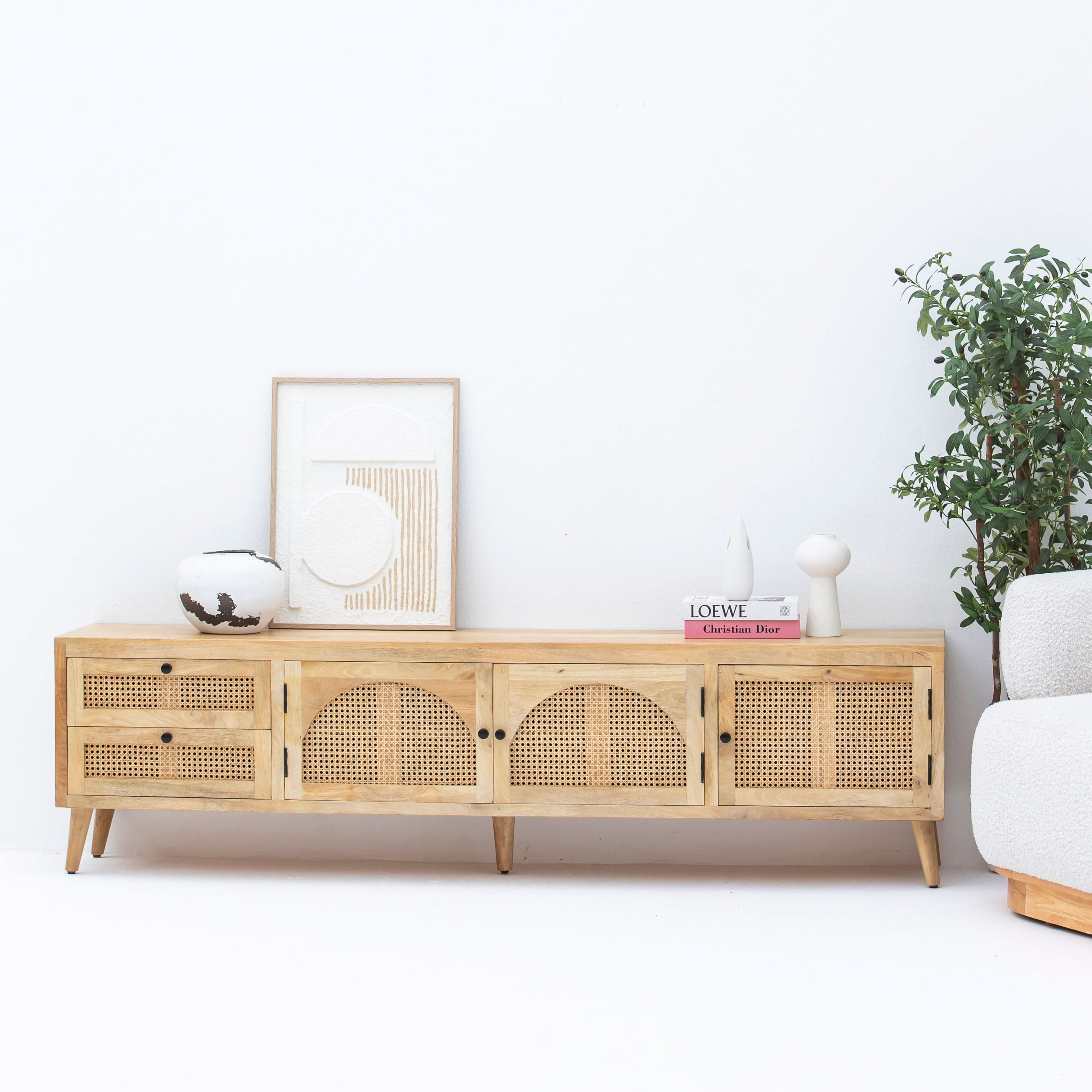CANOVIA CANE TV STAND - Art and craft furniture
