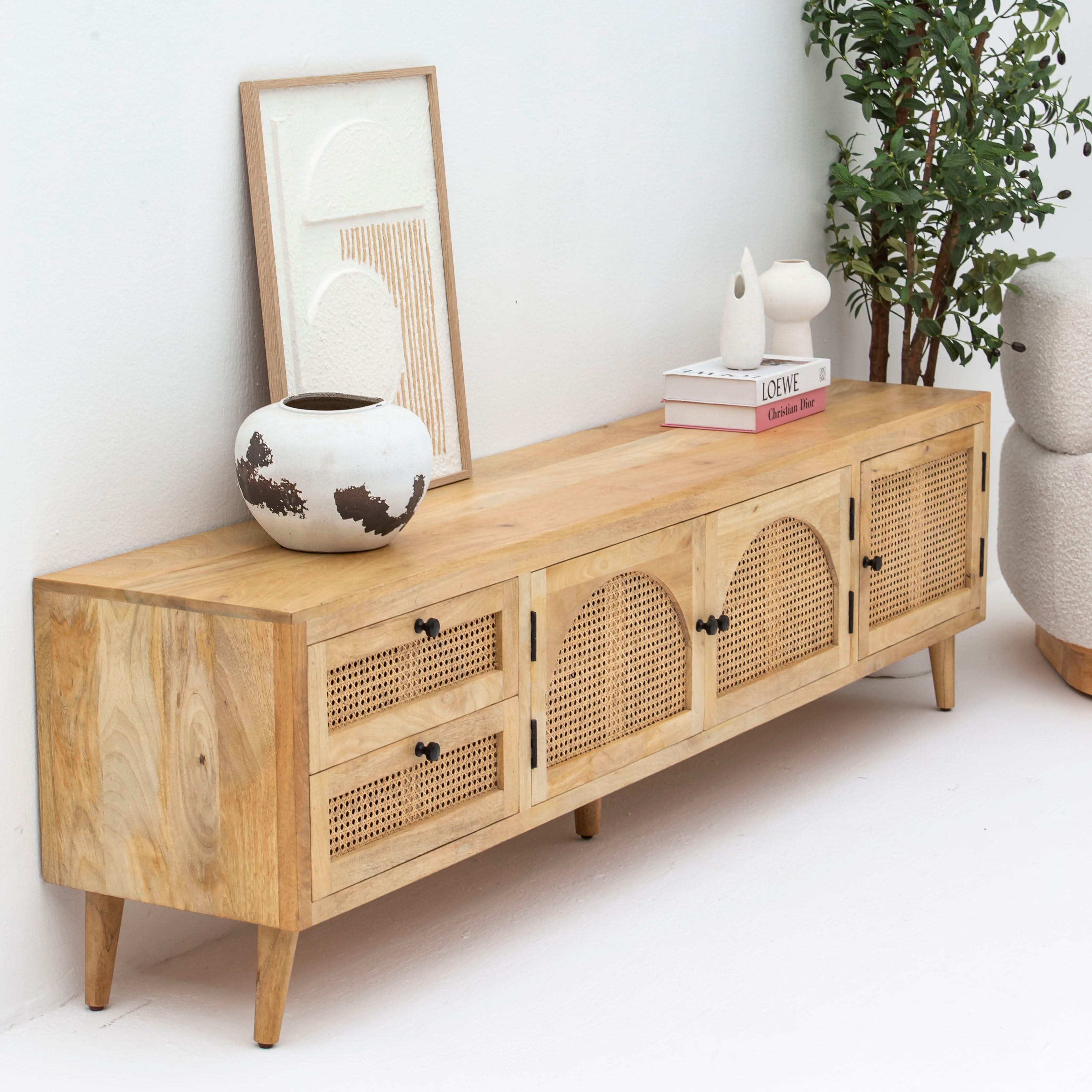 CANOVIA CANE TV STAND - Art and craft furniture