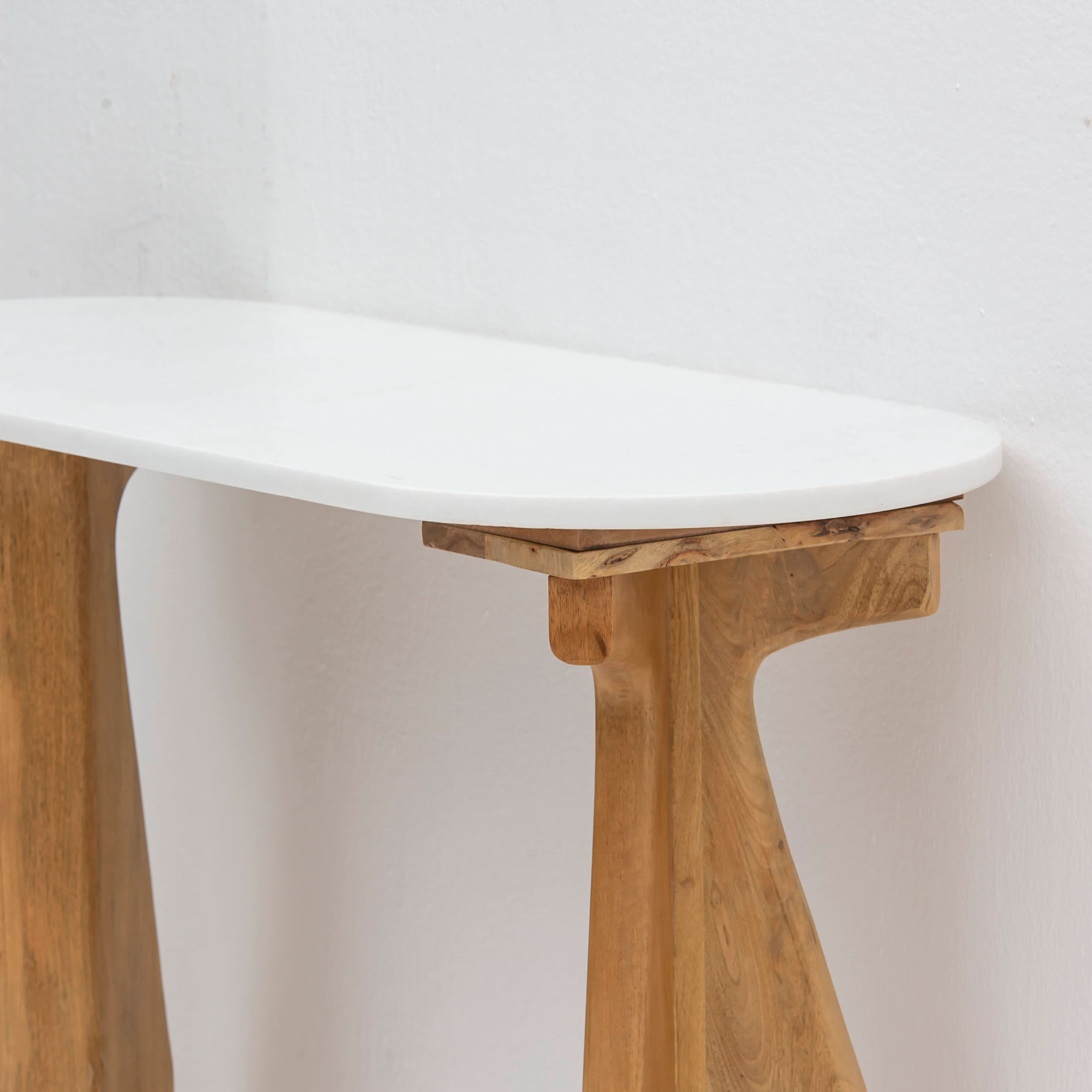 TERRALUXE MARBLE CONSOLE TABLE - Art and craft furniture
