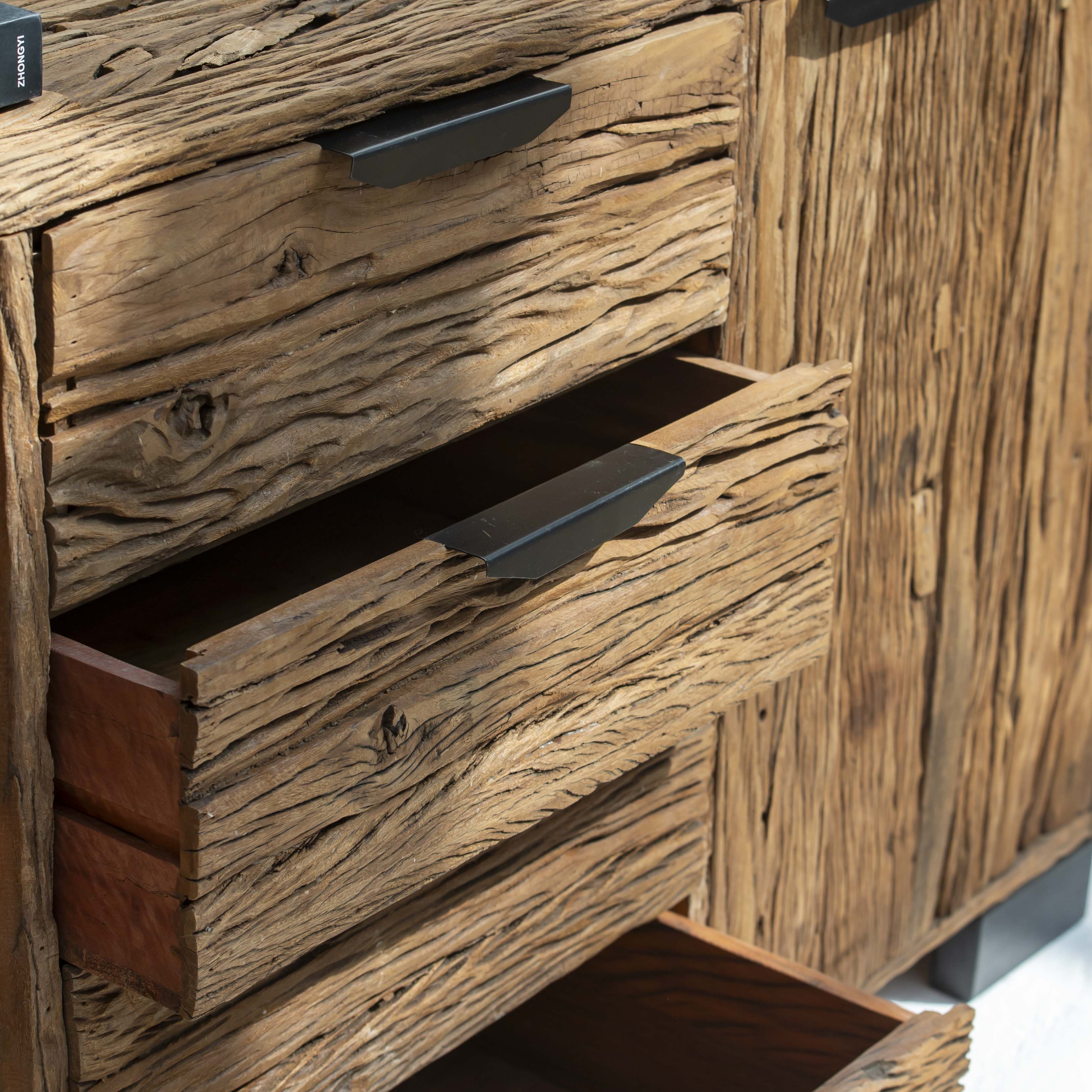 RAILWAY WOOD SIDEBOARD - Art and craft furniture