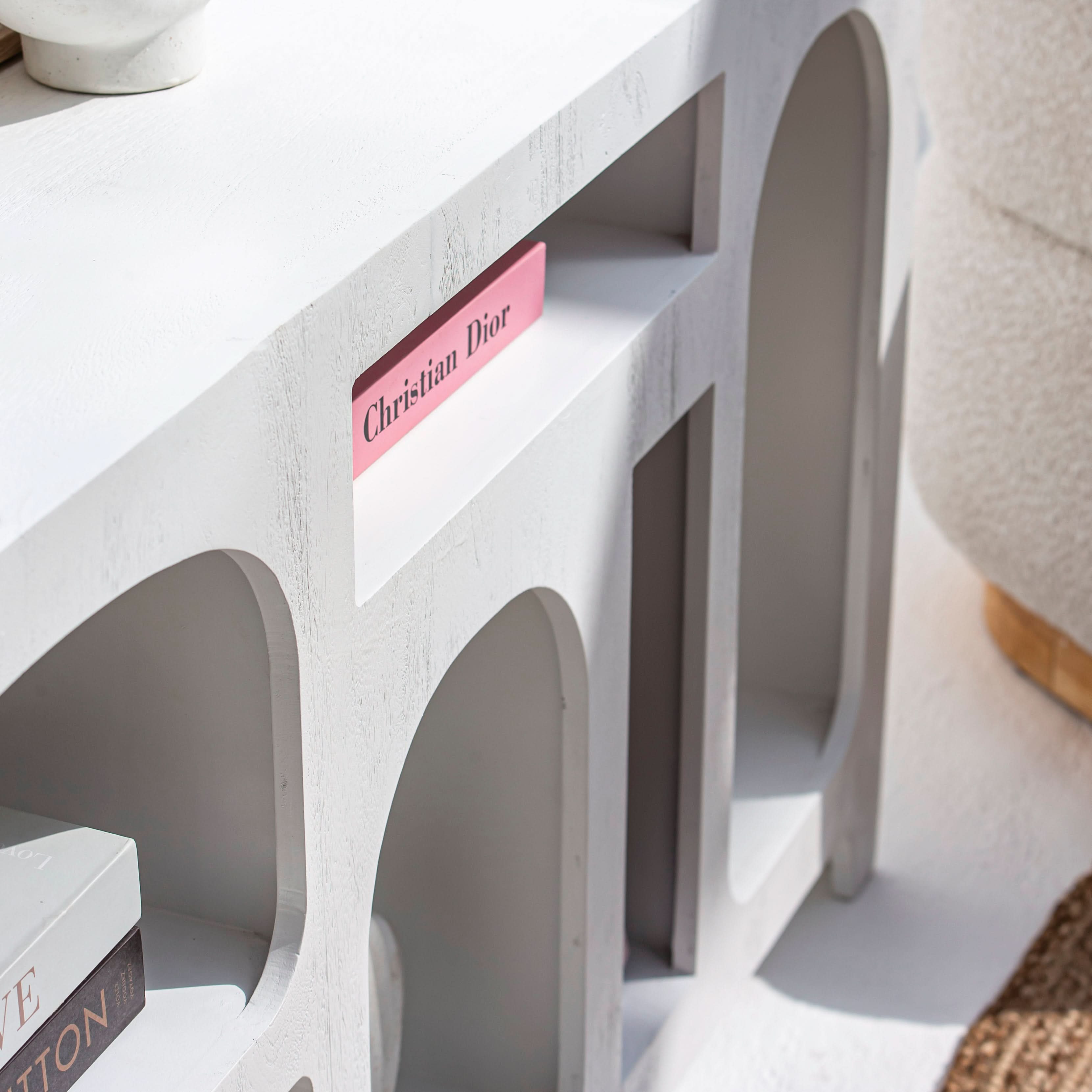 ARCH WHITE OPEN SIDEBOARD - Art and craft furniture