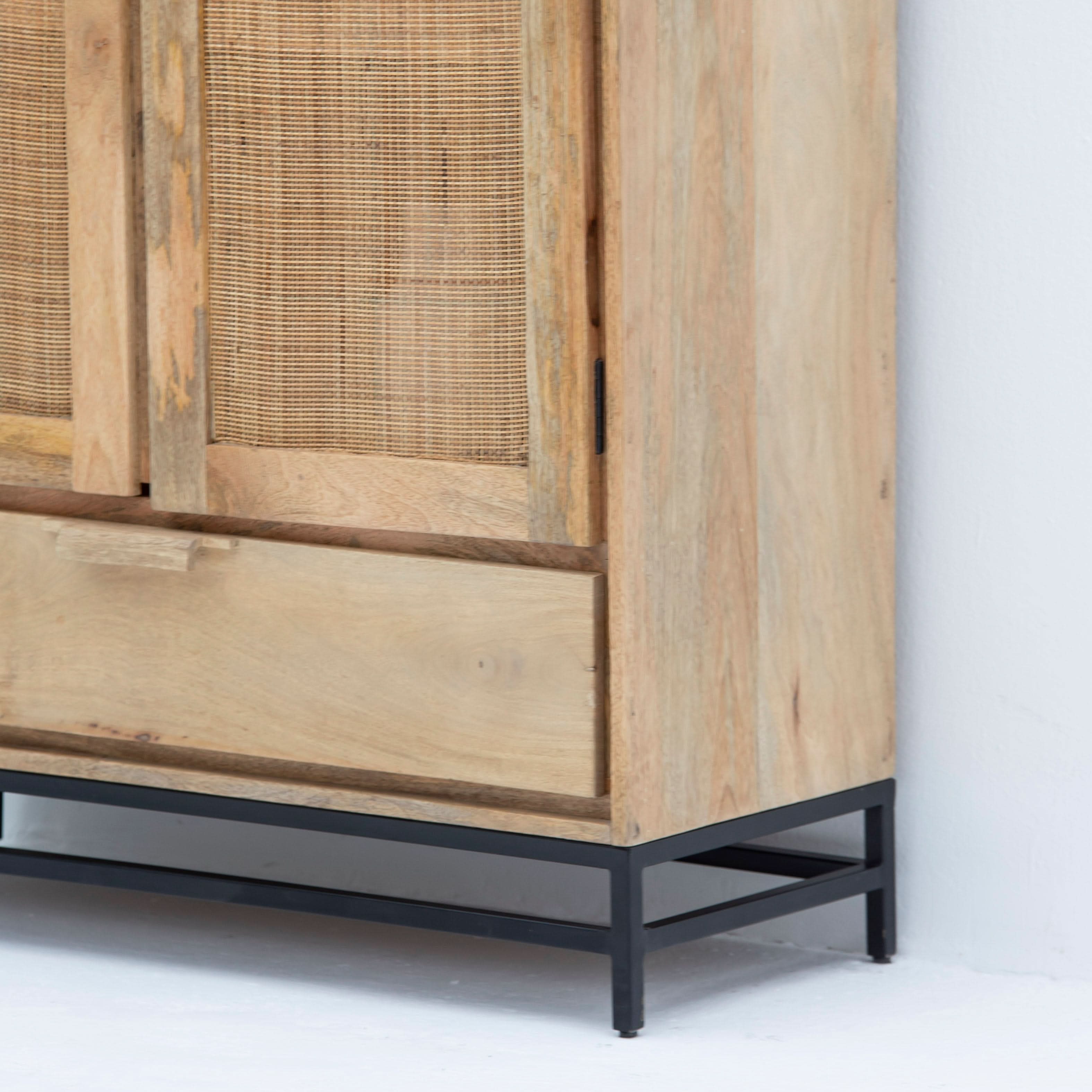 CANOVIA CANE TWO DOOR ONE DRAWER CABINET - Art and craft furniture